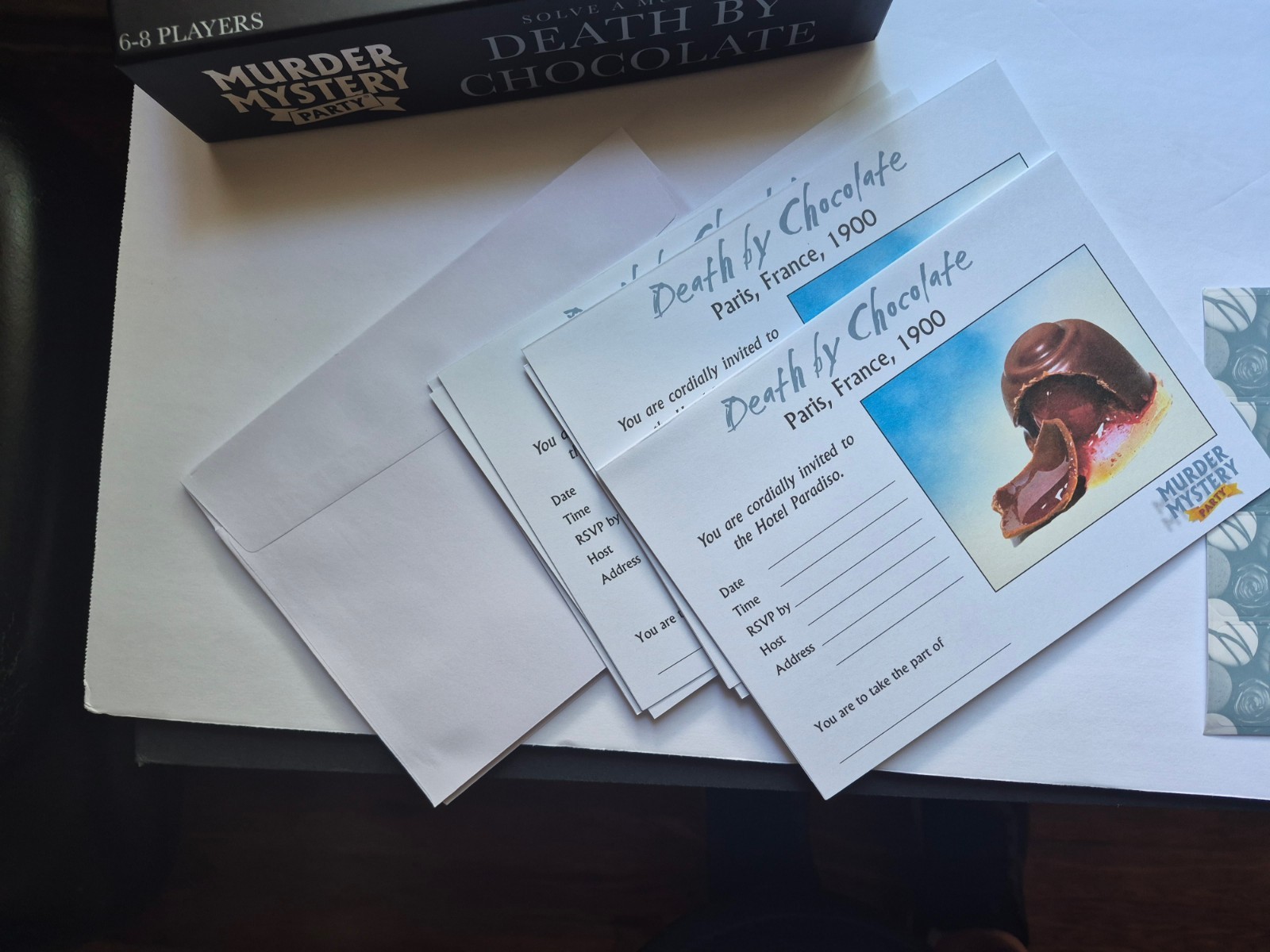 Murder Mystery Game Dinner Party Board Death By Chocolate 6 – 8 University Games