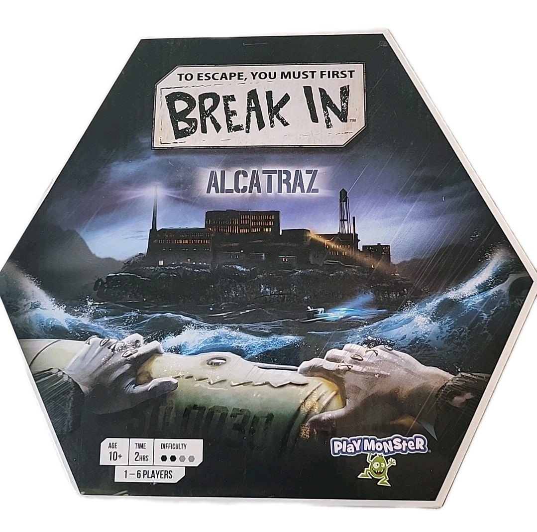 Break In Alcatraz Board Game Family Game Escape Room Game NEW A46