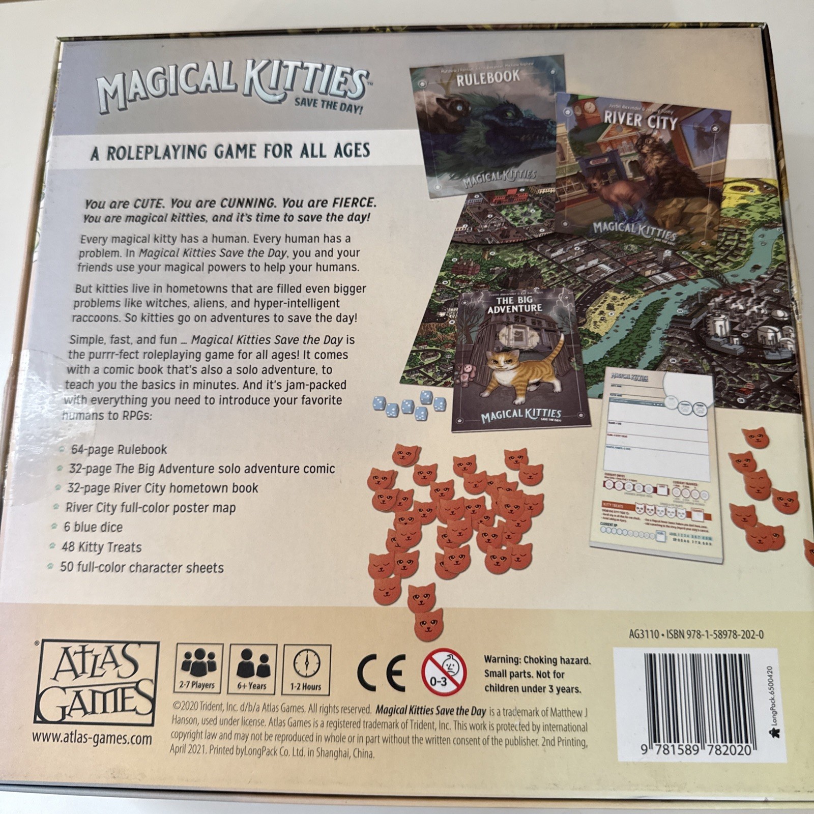 Magical Kitties Save the Day Atlas Games Complete Roleplaying Game Set Dice Maps