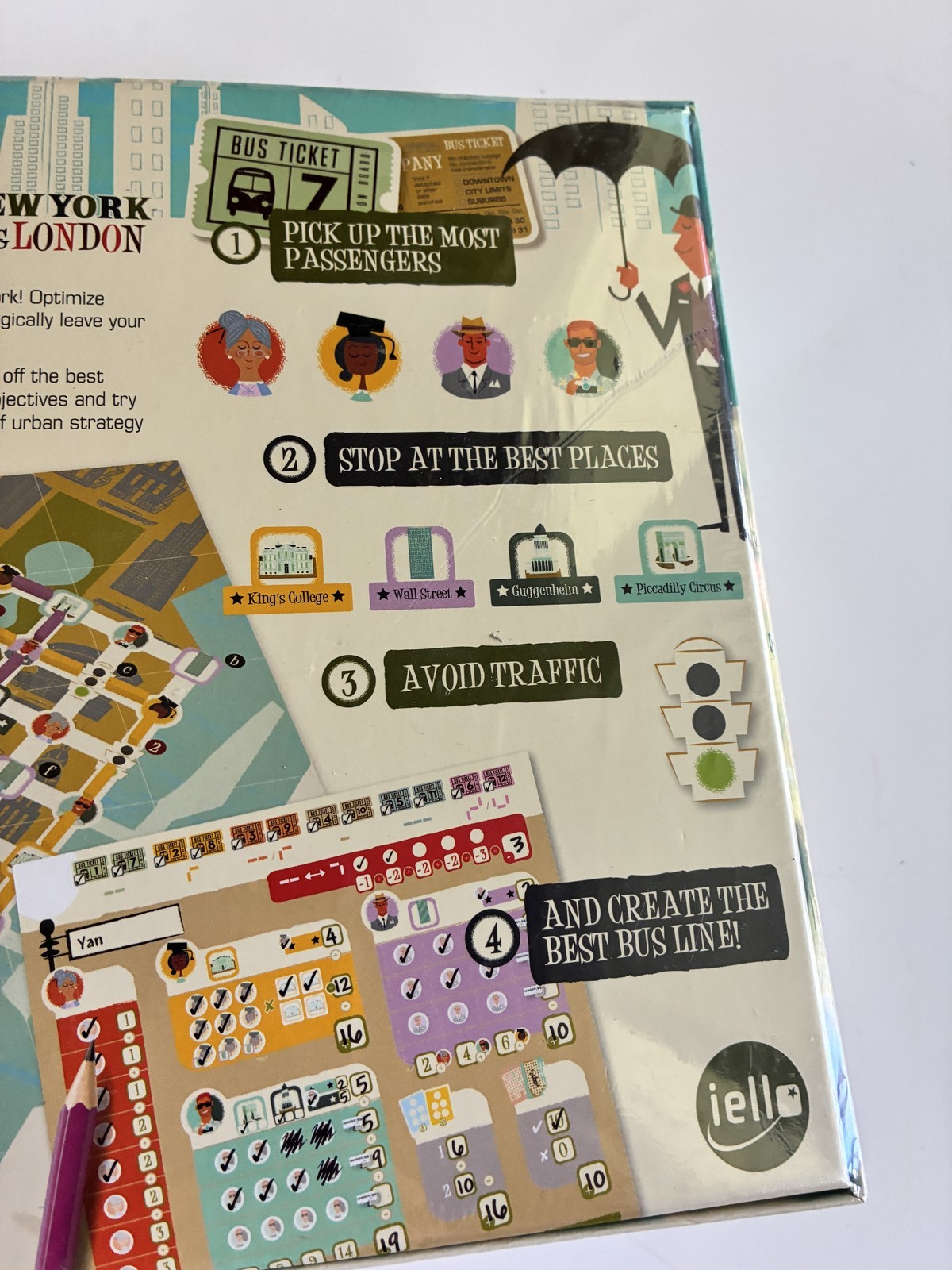 Get On Board New York & London Board Game IELLO New Sealed 2-5 Players Age 8+