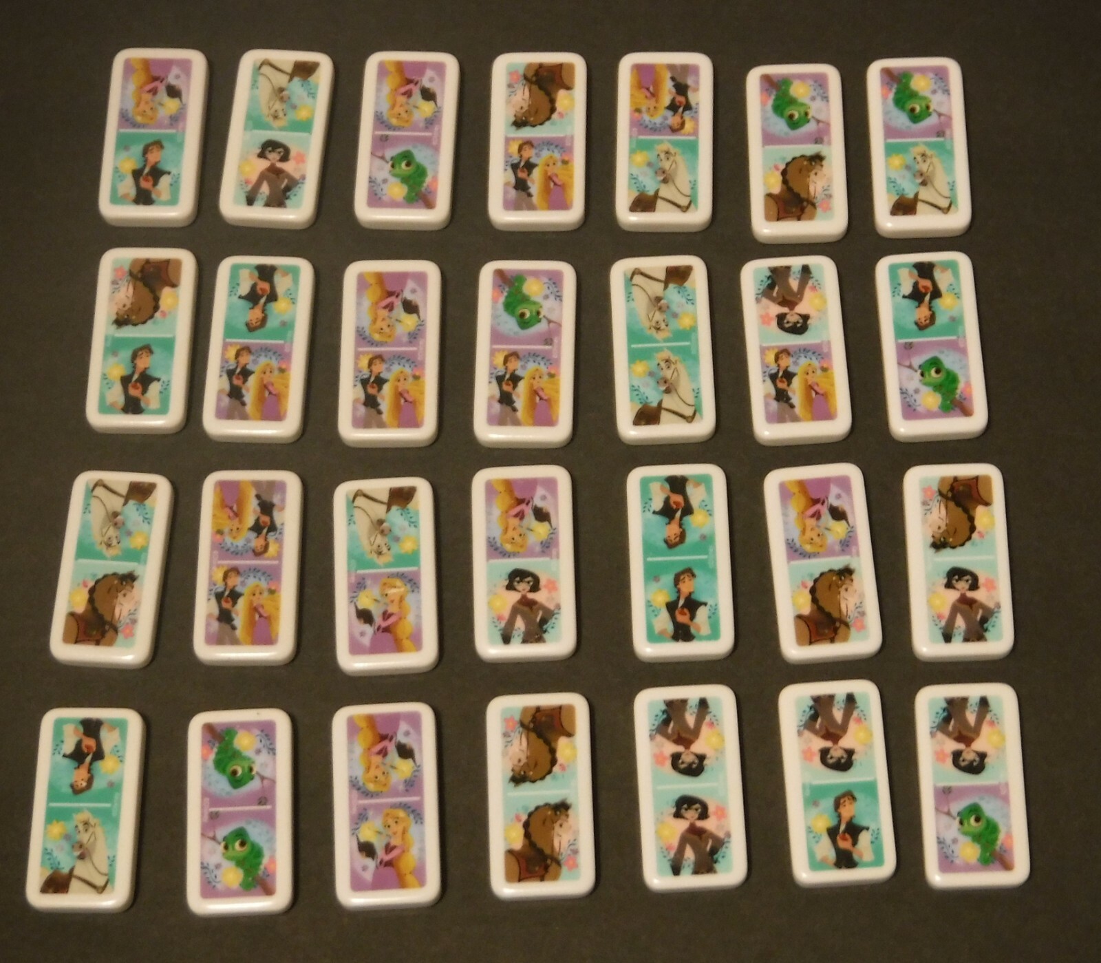 Disney “Tangled: the Series” Rapunzel Dominoes in tin canister Complete