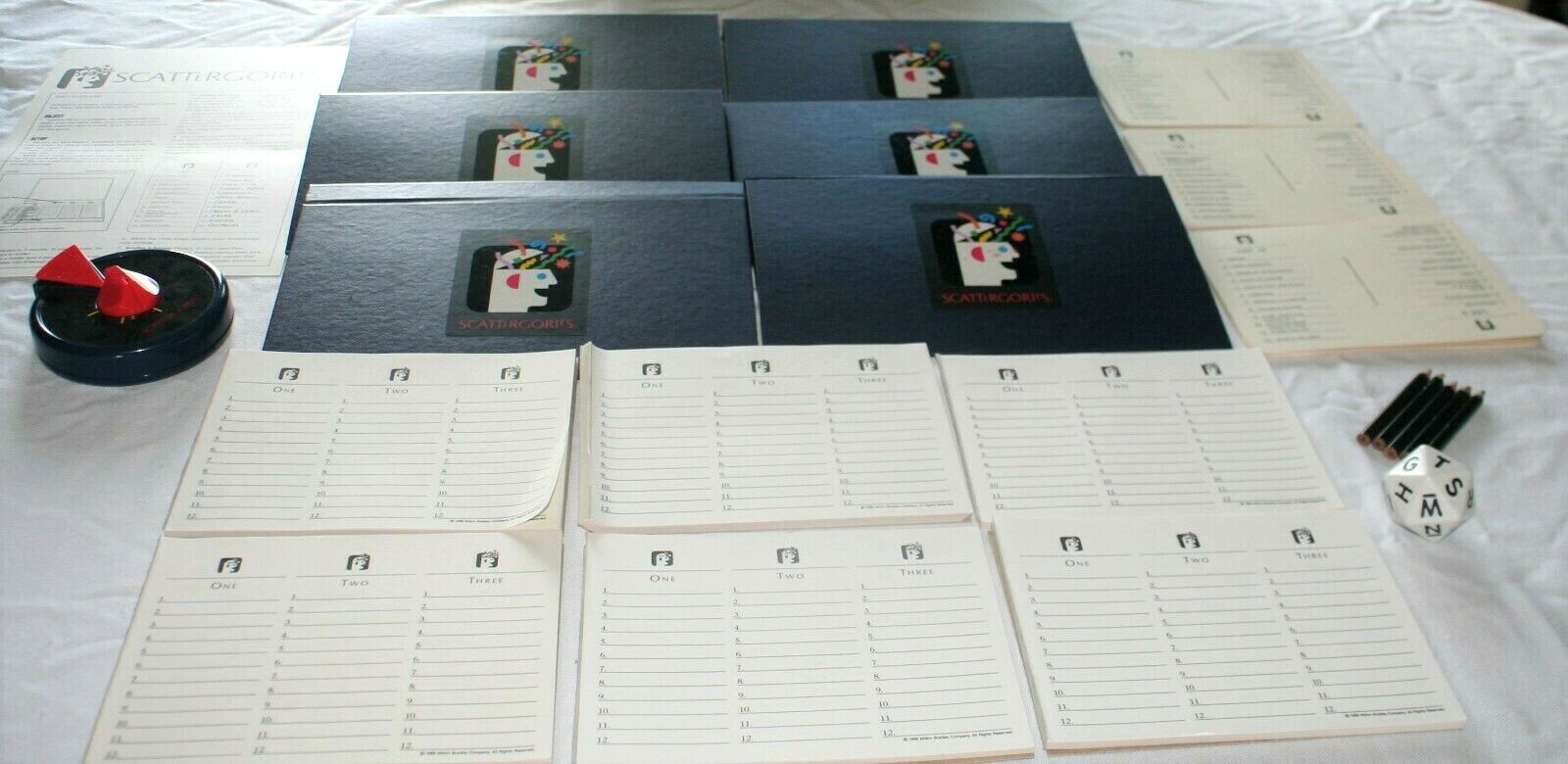 Vintage Scattergories Game Complete 1988 Milton Bradley Made In USA