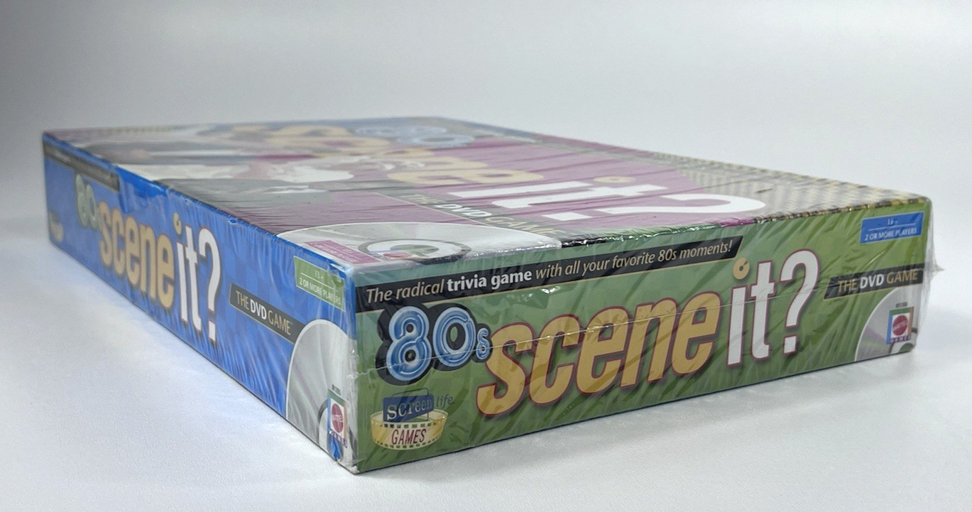 80s Scene It 1980s DVD Trivia Board Game NEW FACTORY SEALED (2009) Mattel (*pic)