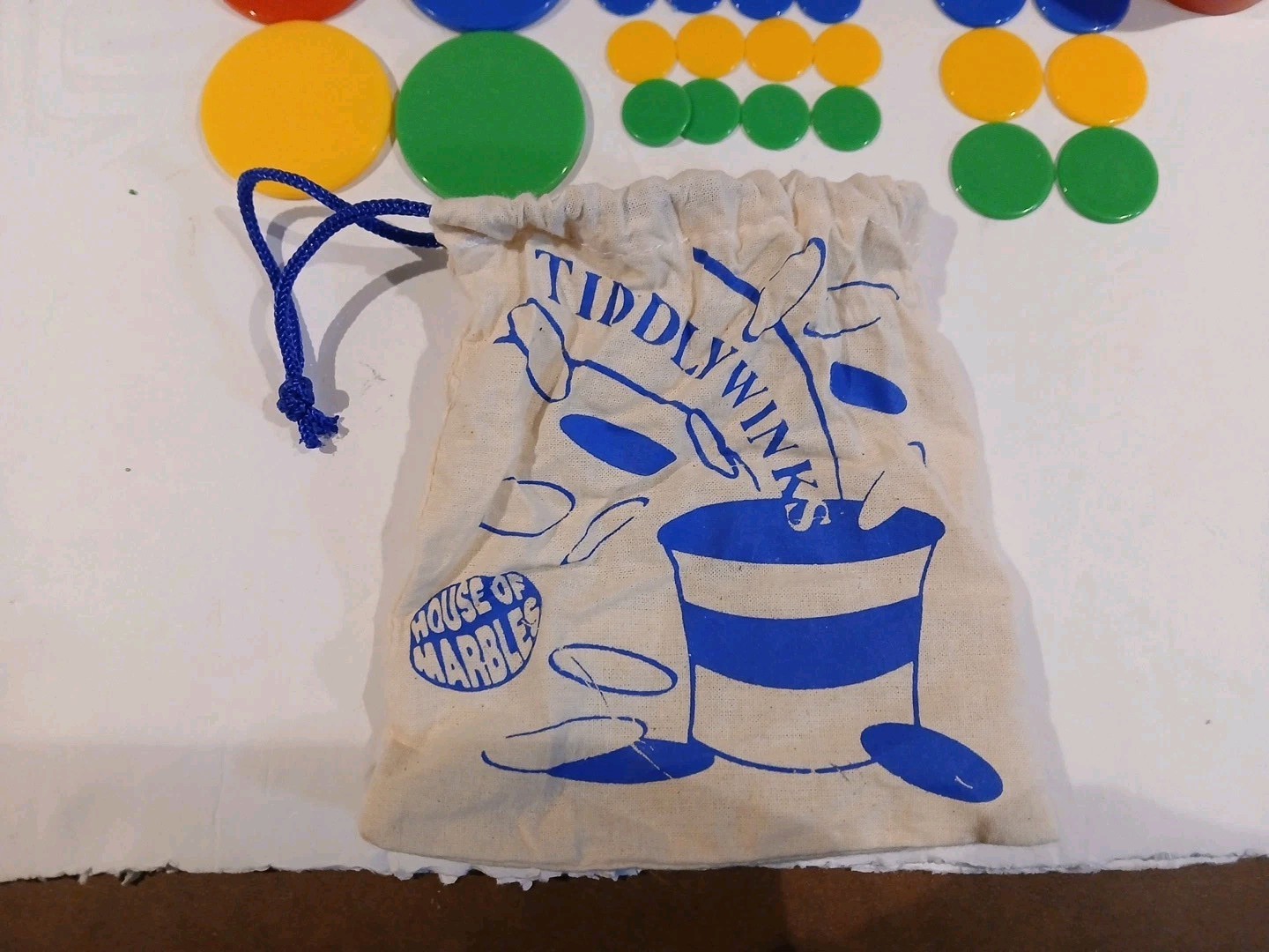 New Tiddly Winks By House Of Marbles W Cup Winks Squidgers Bag Instructions NIB