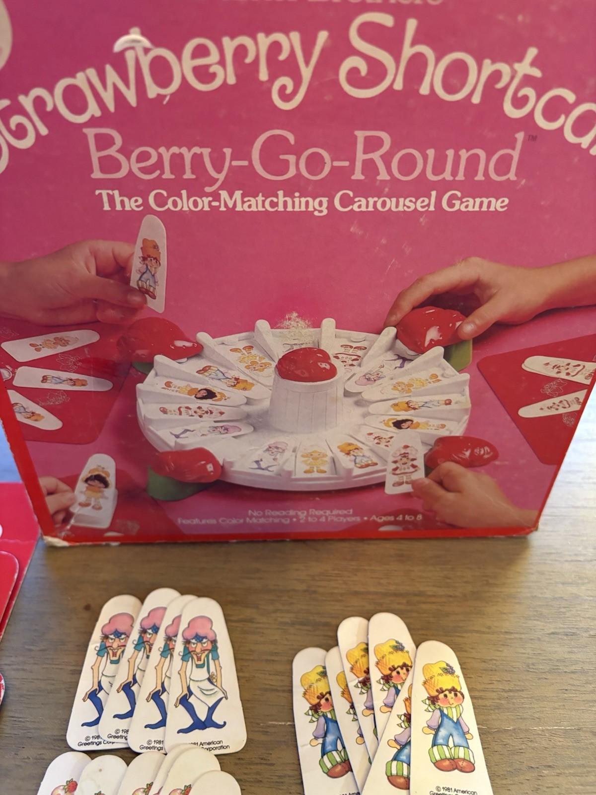 Strawberry Shortcake Vintage 80’s Complete Berry Go Round Game Retro Kids