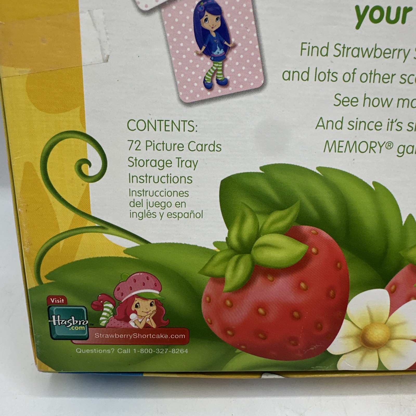Strawberry Shortcake Edition Memory Game by Hasbro 2009-69 Of 72 Cards For Parts
