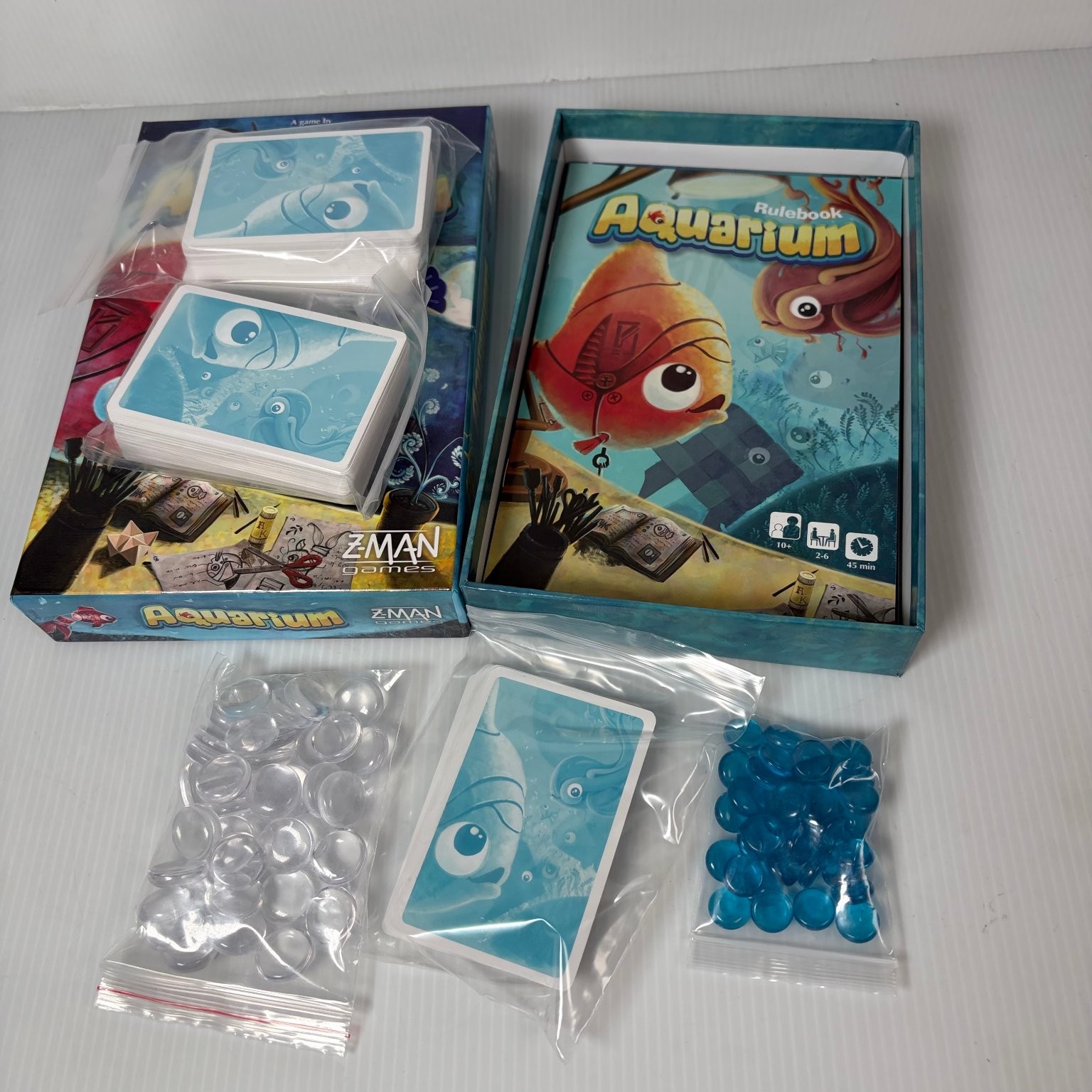 Aquarium Z-Man Games Board Game 2-6 Players Ages 10+ Cardboard 2016