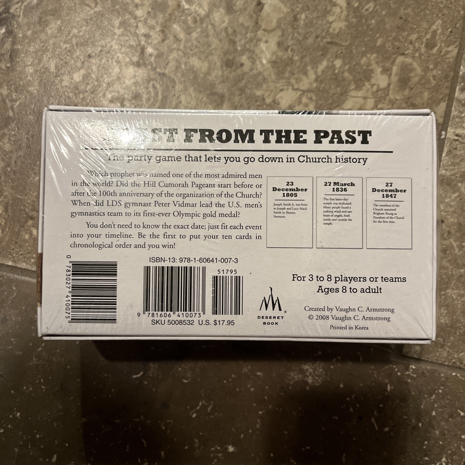 Blast From The Past Mormon Timeline History Doctrine Family Game New Sealed