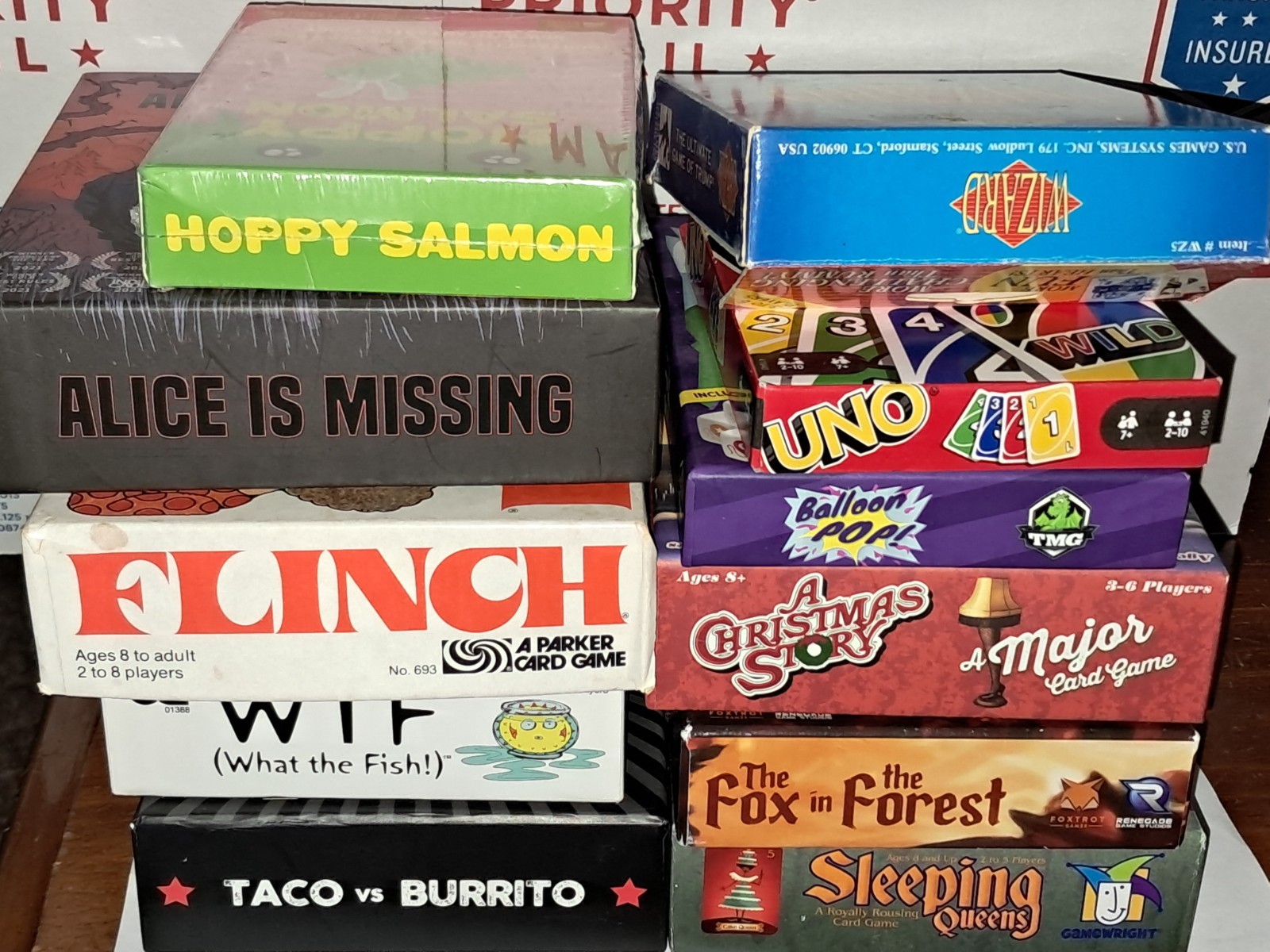 Lot 11 Card Games Family Game Night Bundle UNO,Flinch,Wizard,Sleeping Queen, &