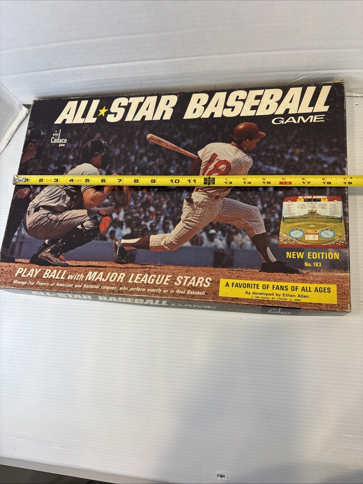1968 Cadeco All Star Baseball Game #183-63 discs (62 player + 1 strategy) New Ed
