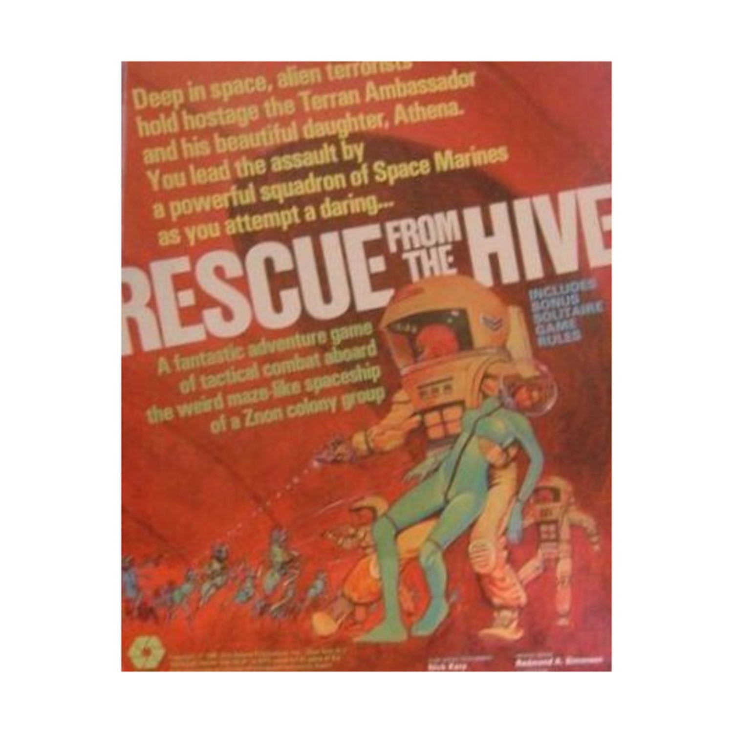 SPI Boardgame Rescue from the Hive Box VG/NM