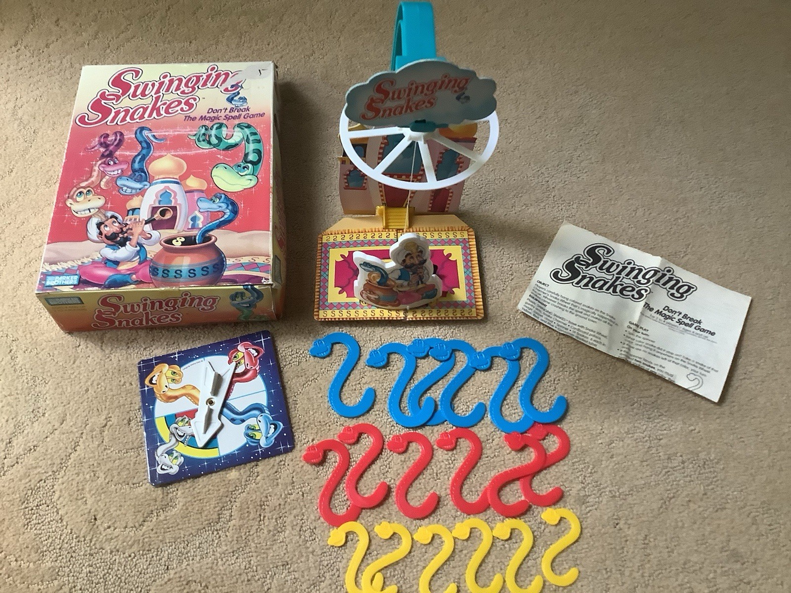 Vintage 1993 Parker Brothers Game Swinging Snakes