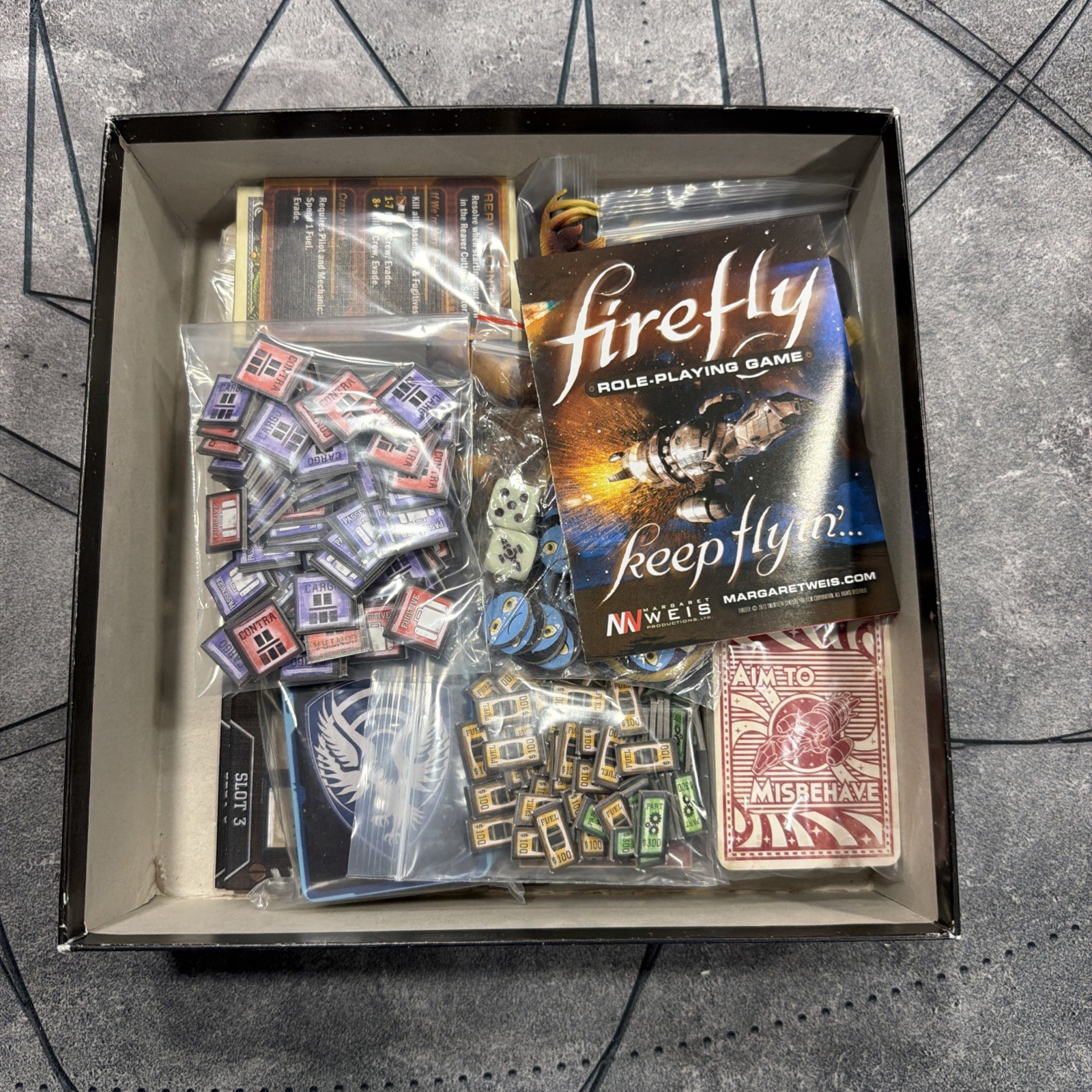 Firefly The Game Gale Force Nine Board Game GF9 Joss Whedon Complete W/Dinosaur