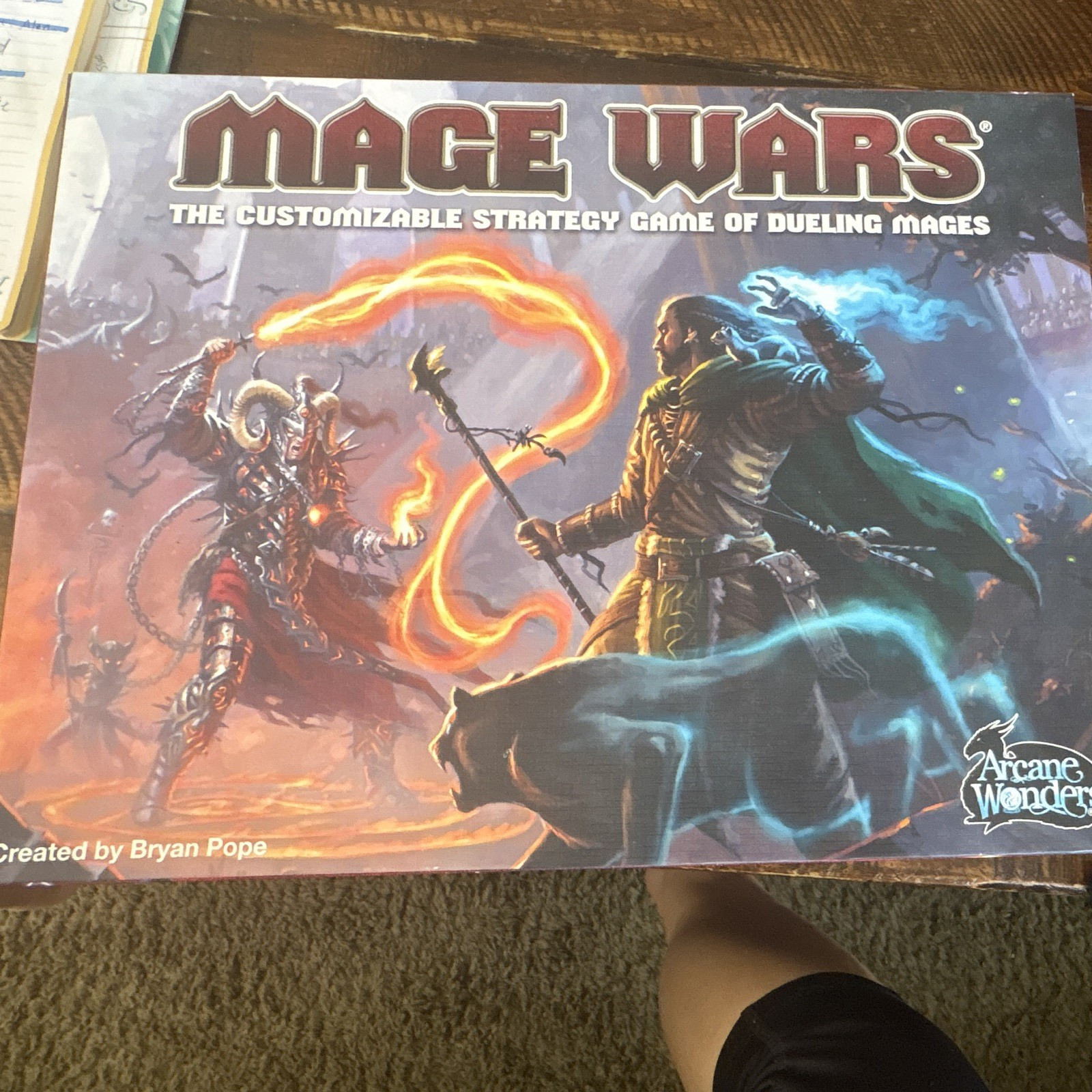 Arcane Wonders Mage Wars Strategy Board Game 2 Players 13+ 2012 AWG1010