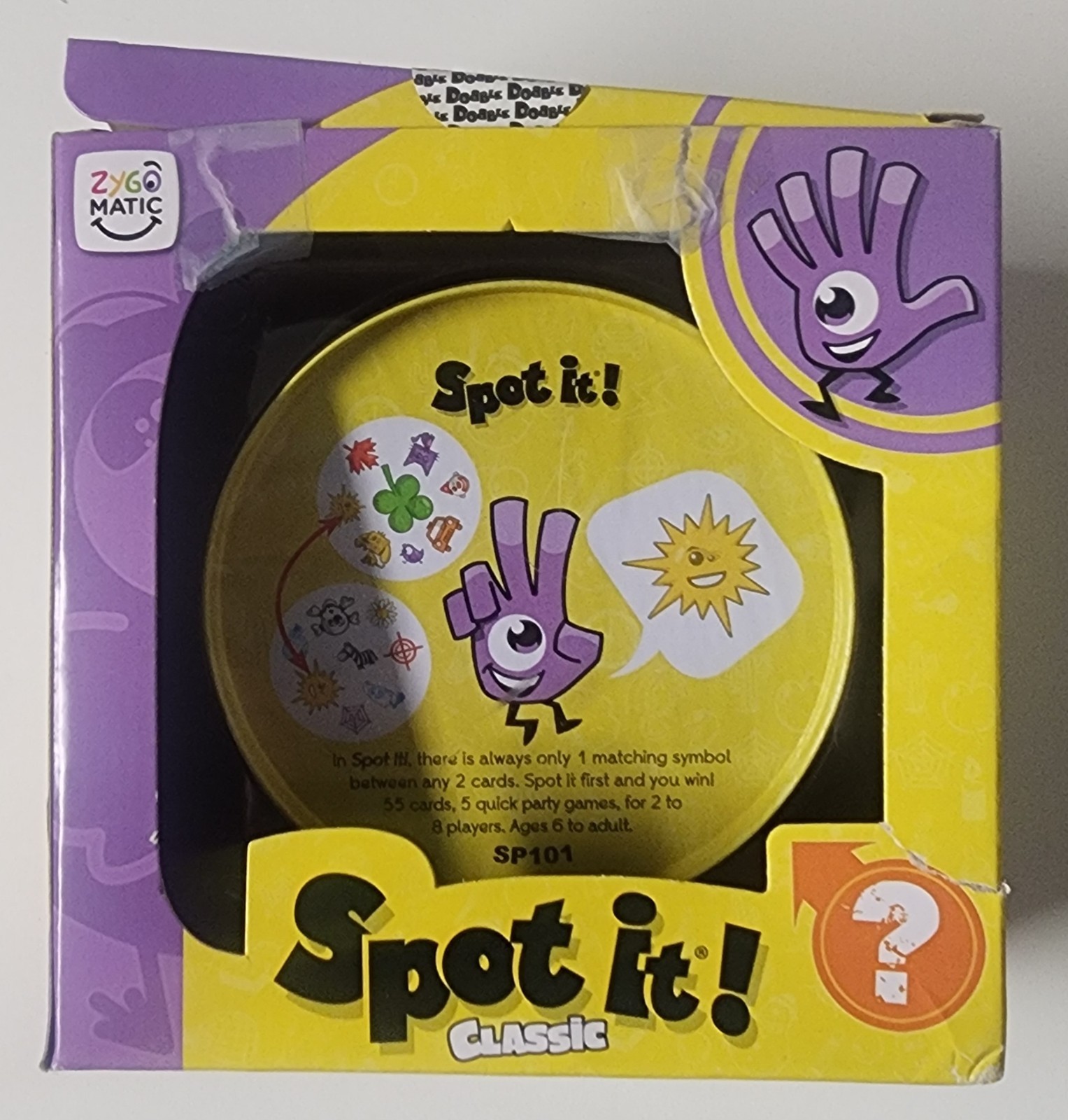 Spot It! Classic Card Game | Game for Kids | Age 6+ | 2 to 8 Players | Box Ware