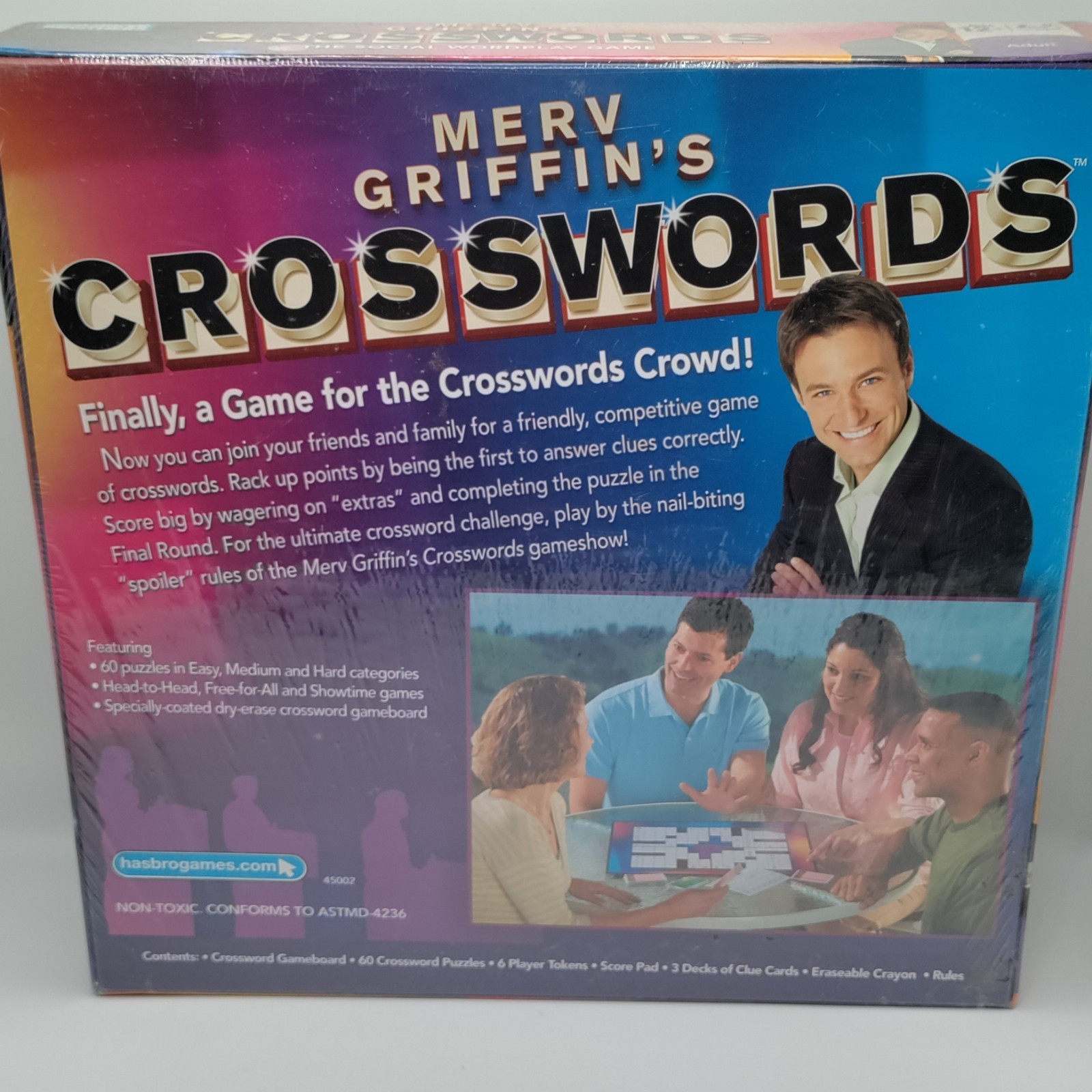 Merv Griffin’s Crosswords Social Wordplay Board Game 2008 Parker Brothers New