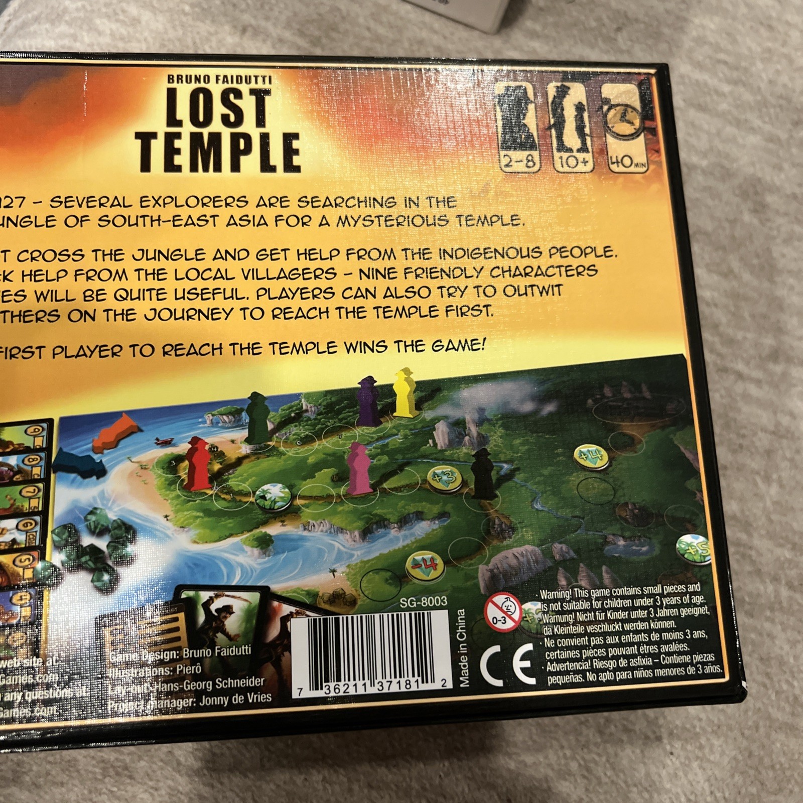 Lost Temple board game excellent condition Ages10+2-8Players By Stronghold Games