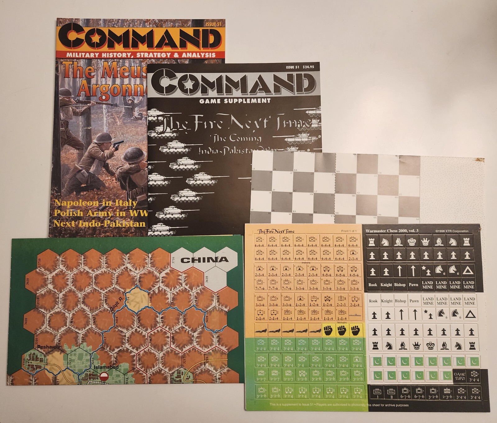 Command Issue 51 The Meuse Argonne w/Unpunched Next Indo-Pakistan War Game New