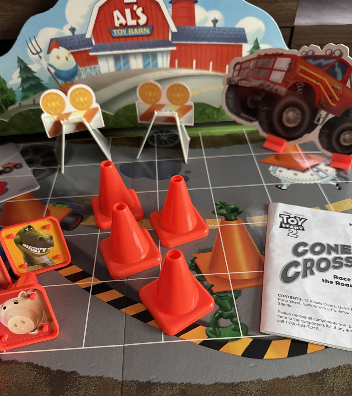 Toy Story 2 Cone Crossing Board Game 1999 Disney Pixar Complete GUC