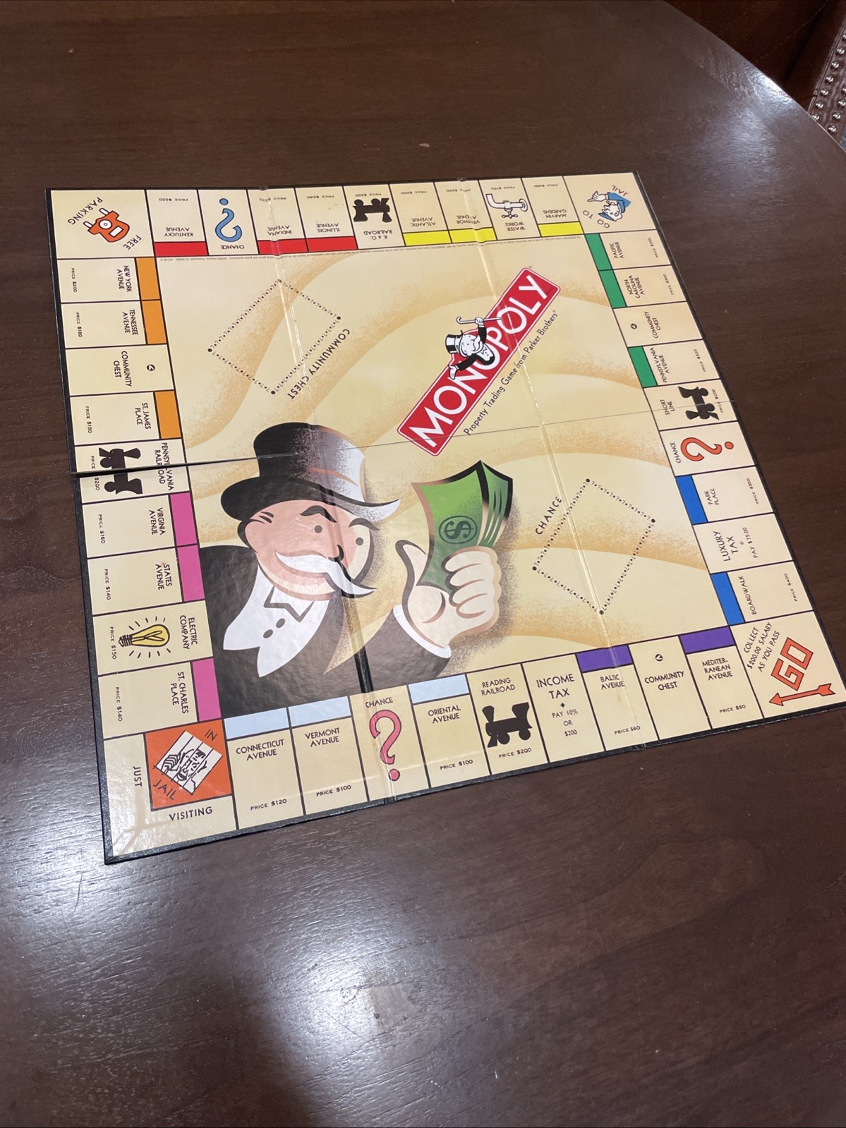 Monopoly Vintage Game Collection 2005 Wooden Box Bookshelf