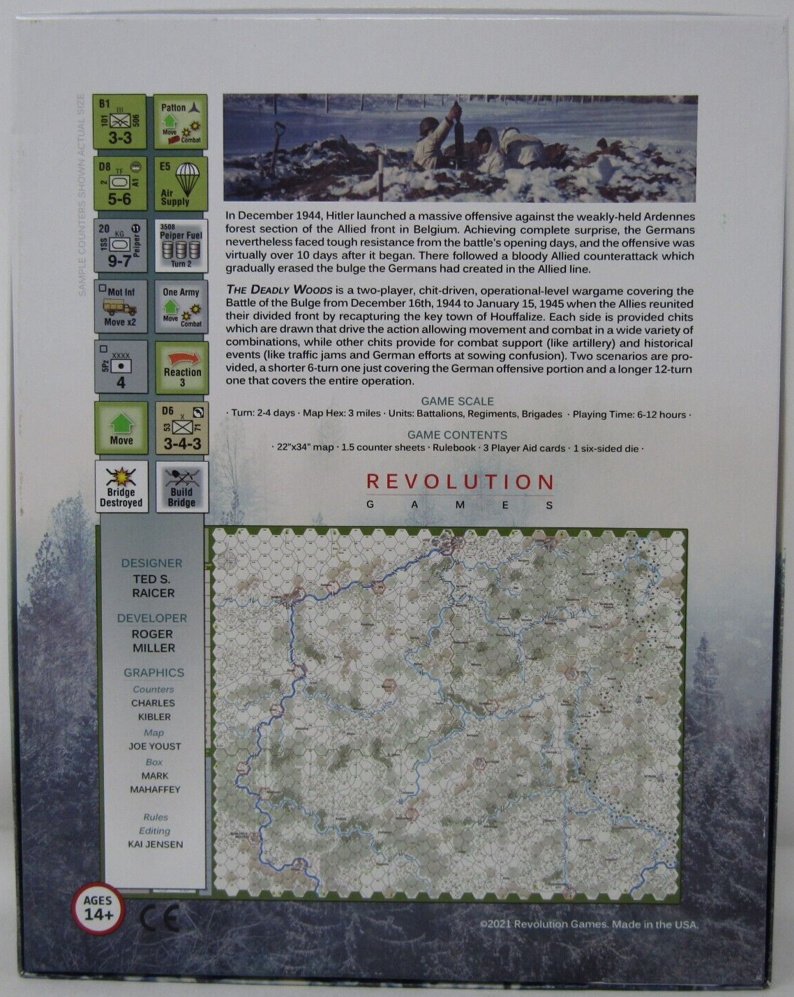 Revolution Games The Deadly Woods The Battle of the Buldge Boxed Game