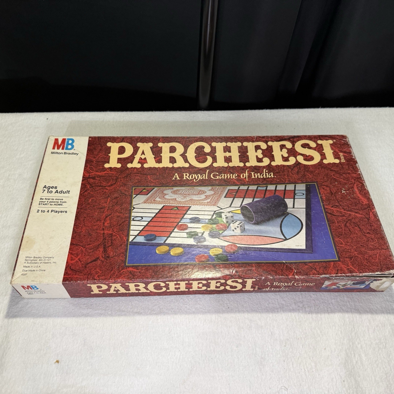 Vintage 1989 MB Parcheesi A Royal Game of India Complete Board Game
