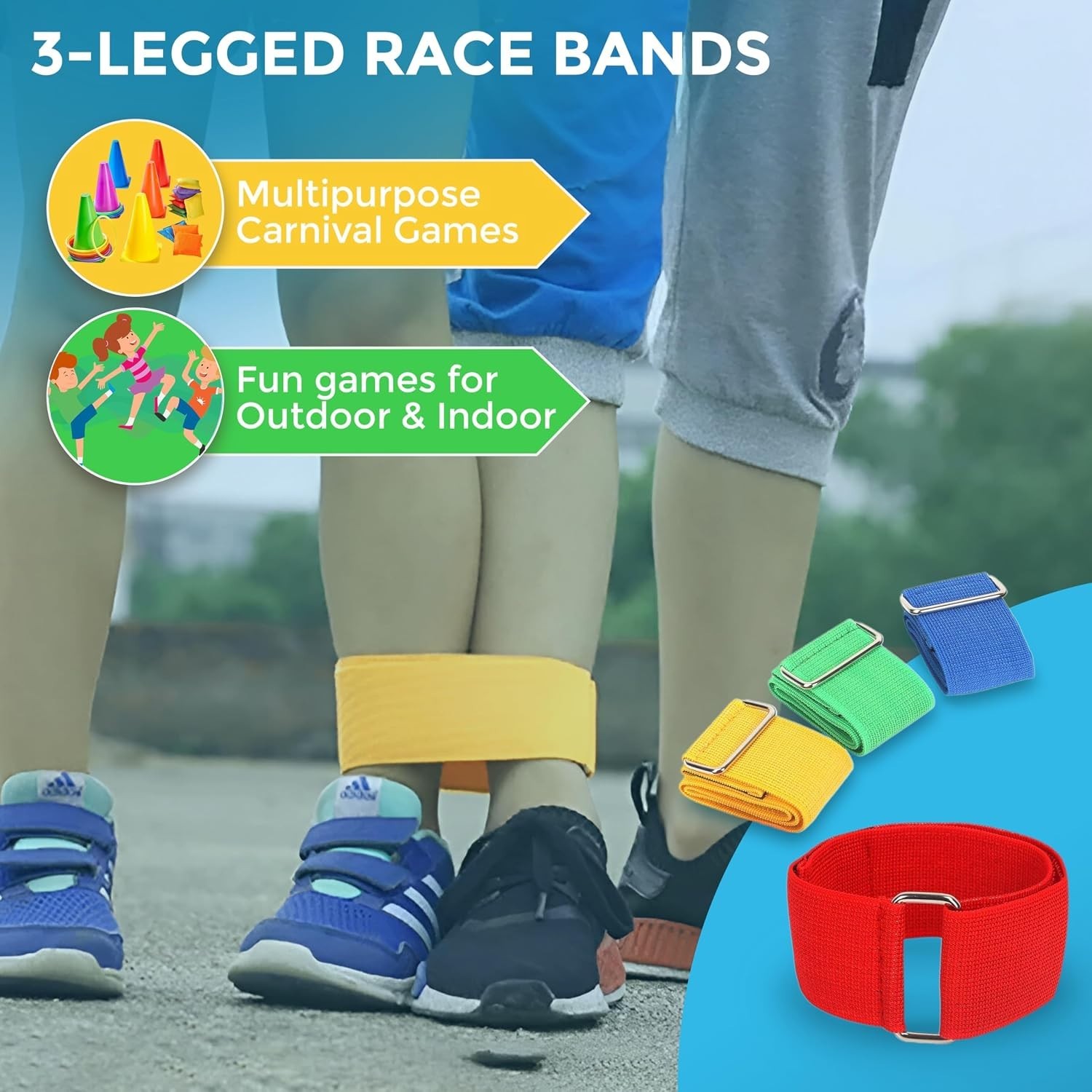 Outdoors 53 Pcs Games Set for Kids & Adults, Ring Toss, Bean Bags, Sacks