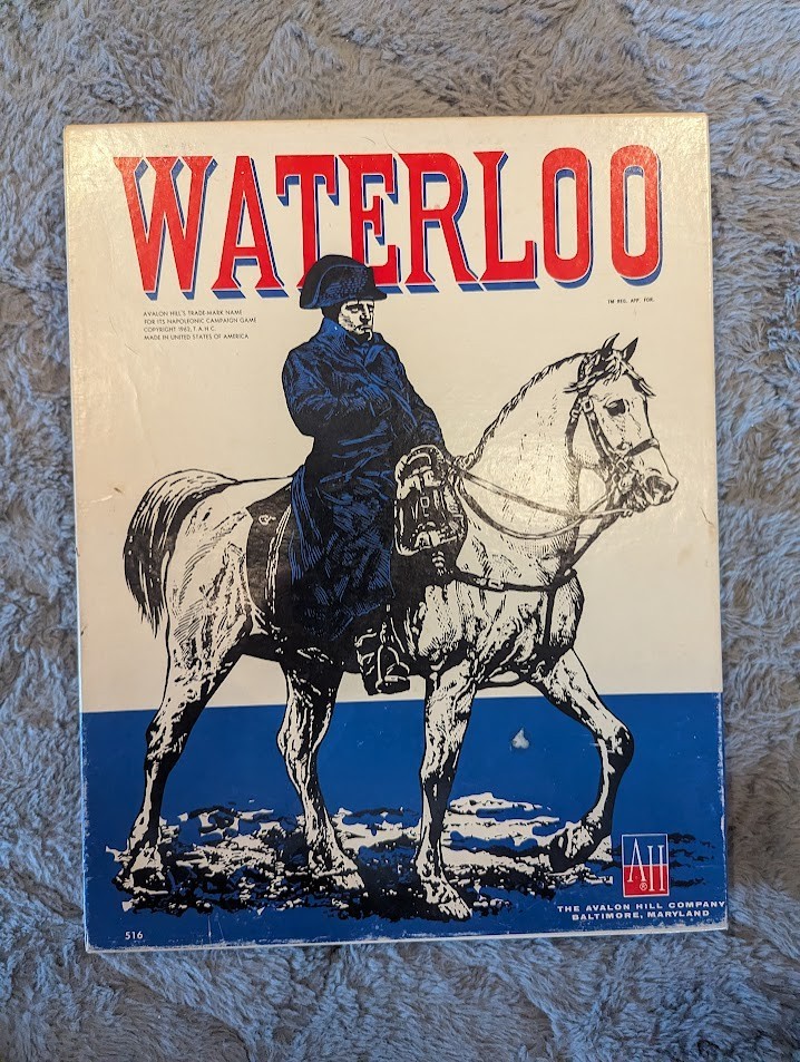 Waterloo board game by Avalon Hill Napoleonic Campaign – Used