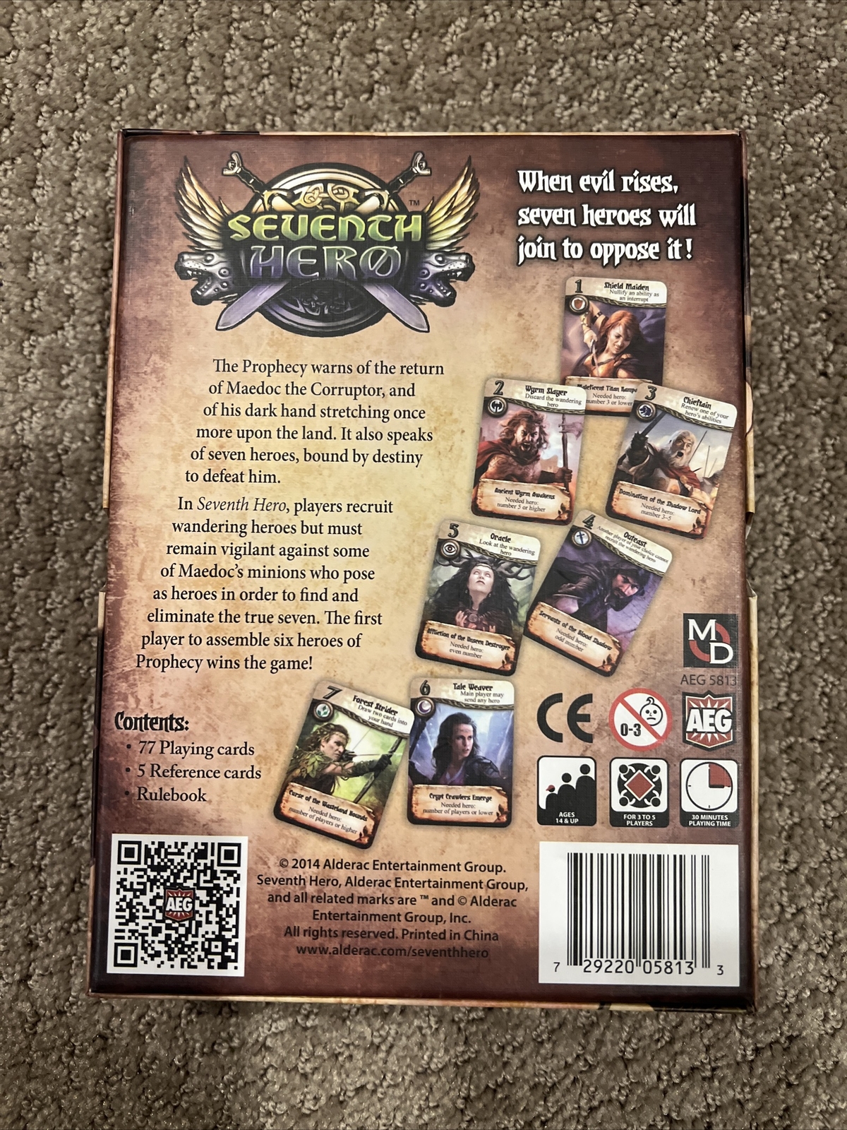 Seventh Hero Card Game [ Alderac 2014 ] [ 100% COMPLETE ]