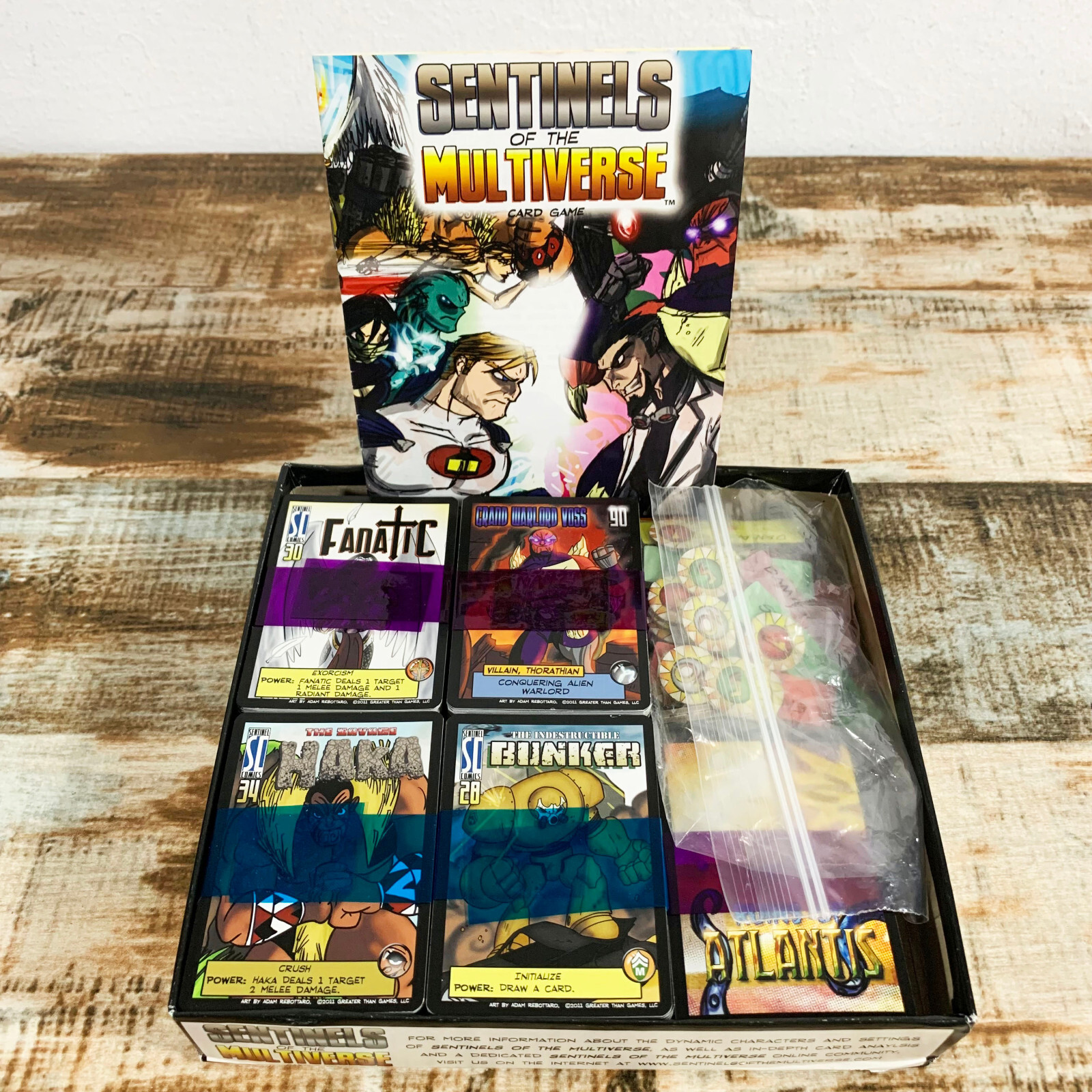 Sentinels of The Multiverse Card Game – Missing 1 Card – 2001 Greater Than Games