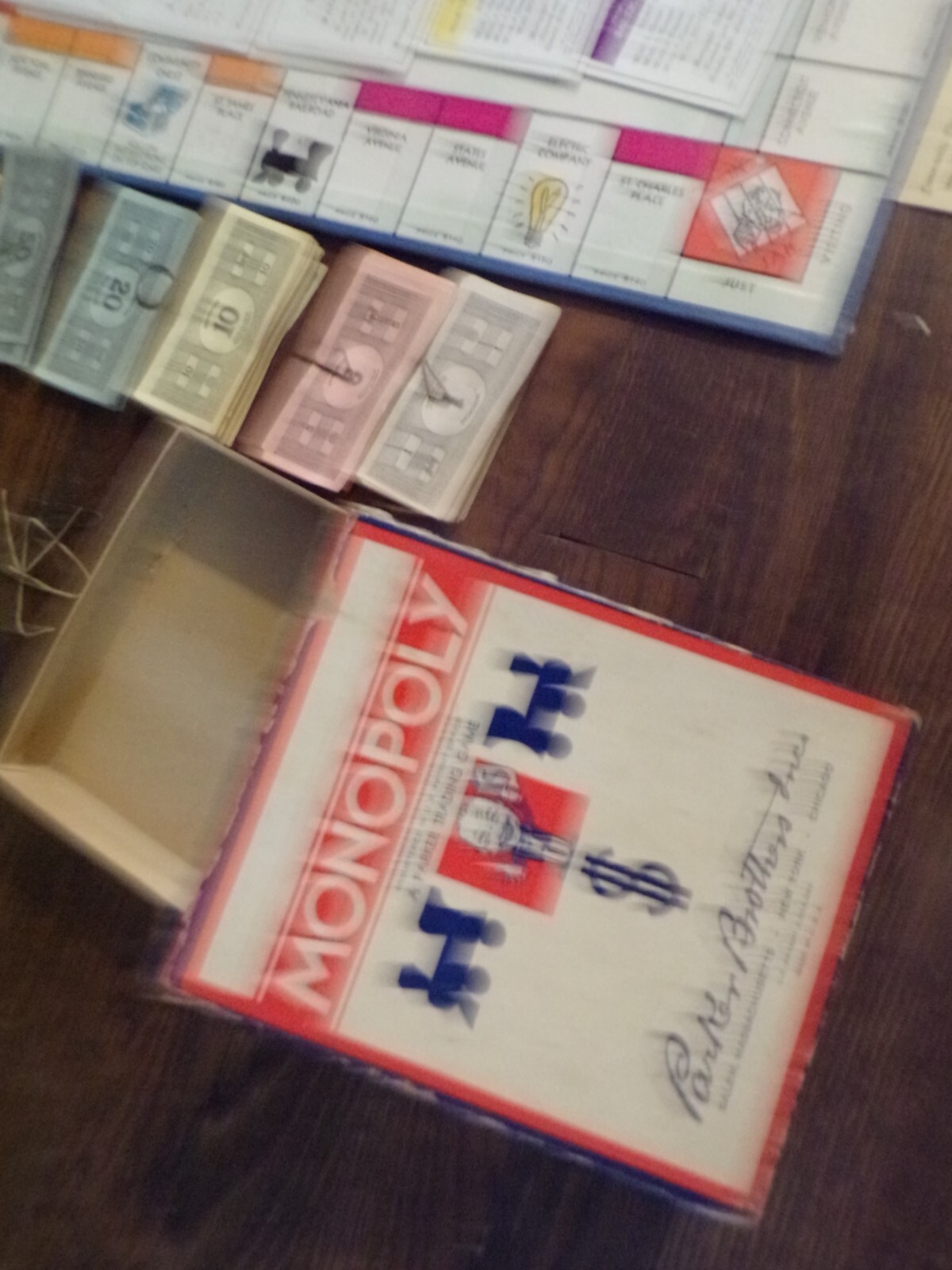 vintage 1935 Parker Brothers Trade Mark Edition Monopoly games