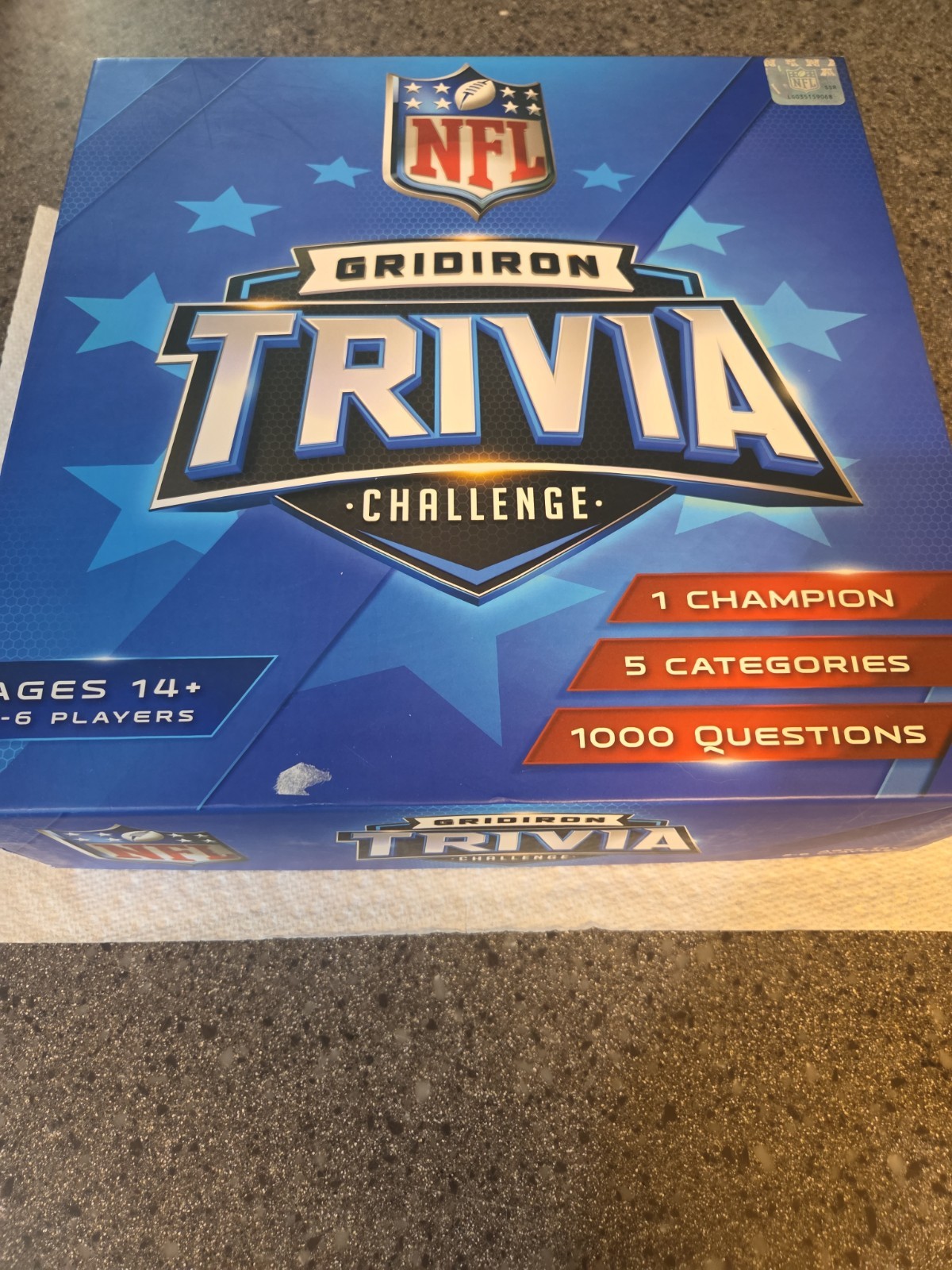 NFL Gridiron Trivia Challenge Ages 14+. Box Open But Brand New Never Played