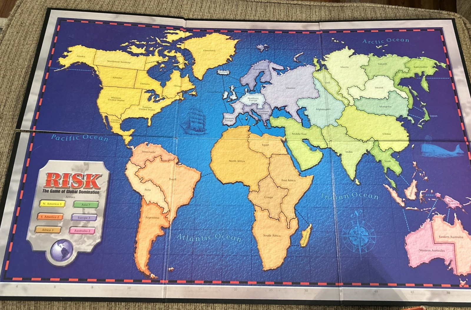 Risk The Game of Global Domination 1998 Parker Brothers Hasbro 100% Complete