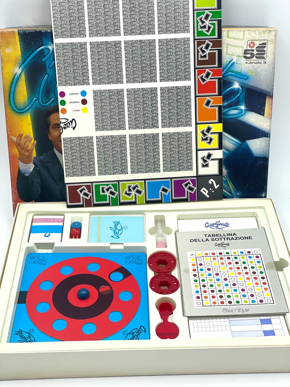 Clem Toys 1983 CIAO GENS Game TV Corrado Channel 5 NEW OLD STOCK #BM