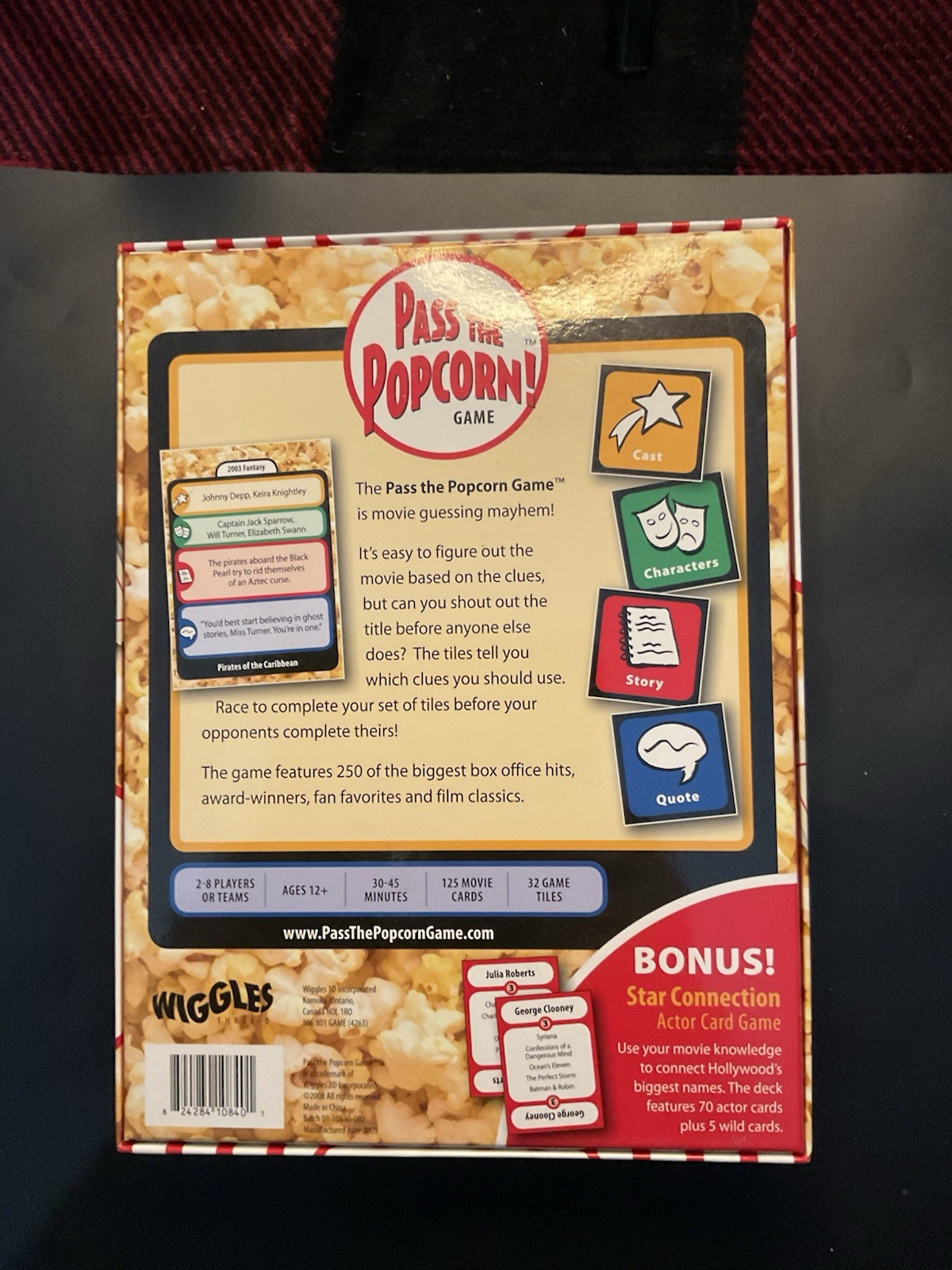Pass The Popcorn Game 2008 Complete Op Med But Never Played