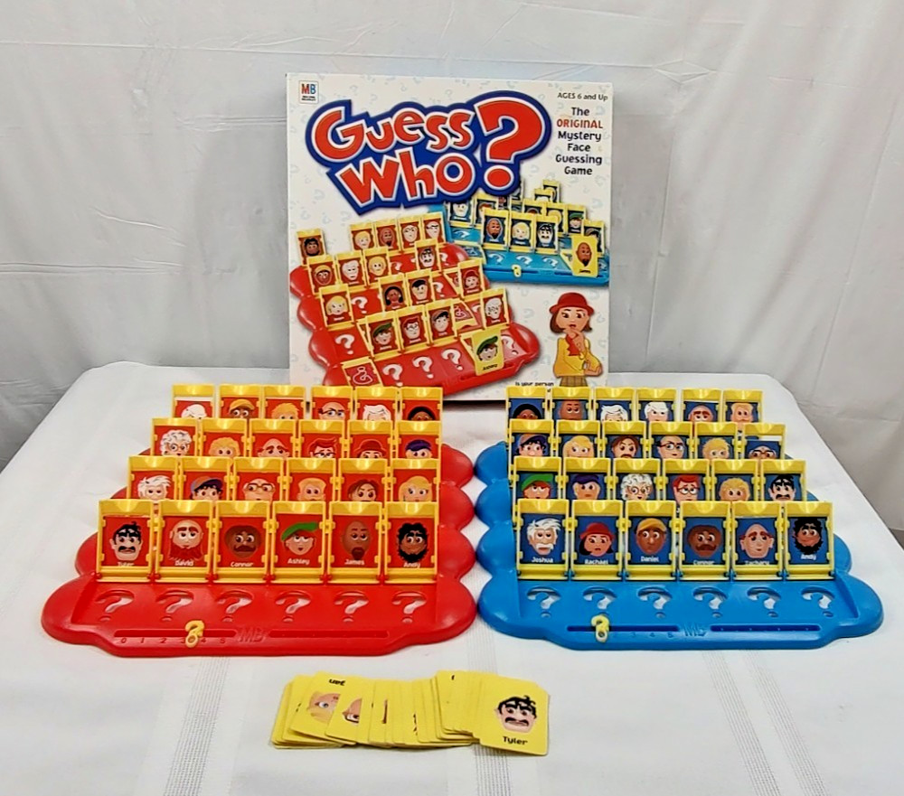 Guess Who ? Board Game Complete 2003 Milton Bradley Matching Memory Family