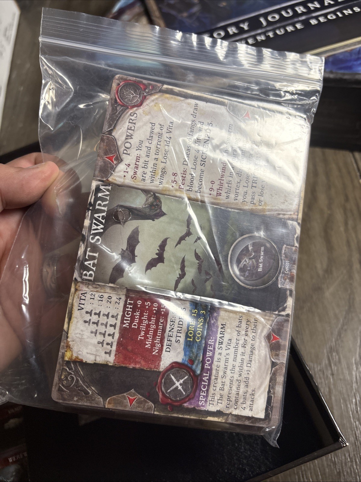 Folklore: The Affliction 2nd Edition Board Game Open Box w/5 Player Mats Complet