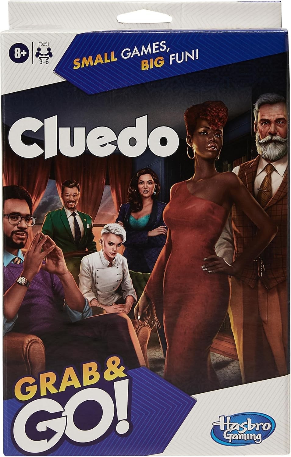 Hasbro Clue Grab and Go Game for Ages 8 and Up, Portable Game for 3-6 Players