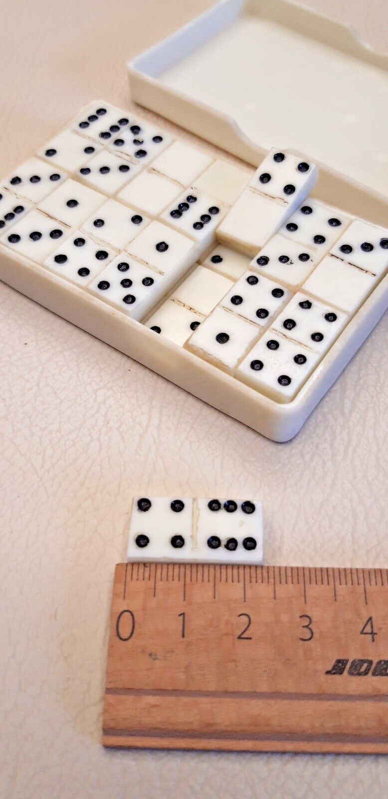 Vintage small road mini domino board game ussr 50s family, games with children