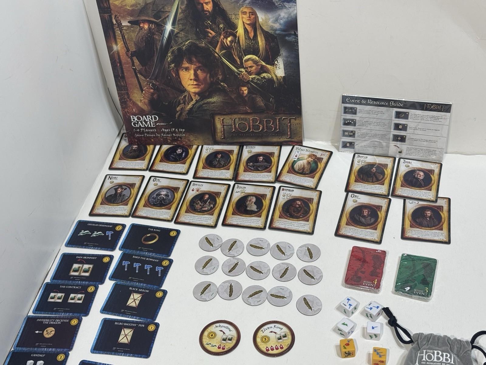 The Hobbit Board Games Lot An Unexpected Journey & Desolation Of Smaug Complete