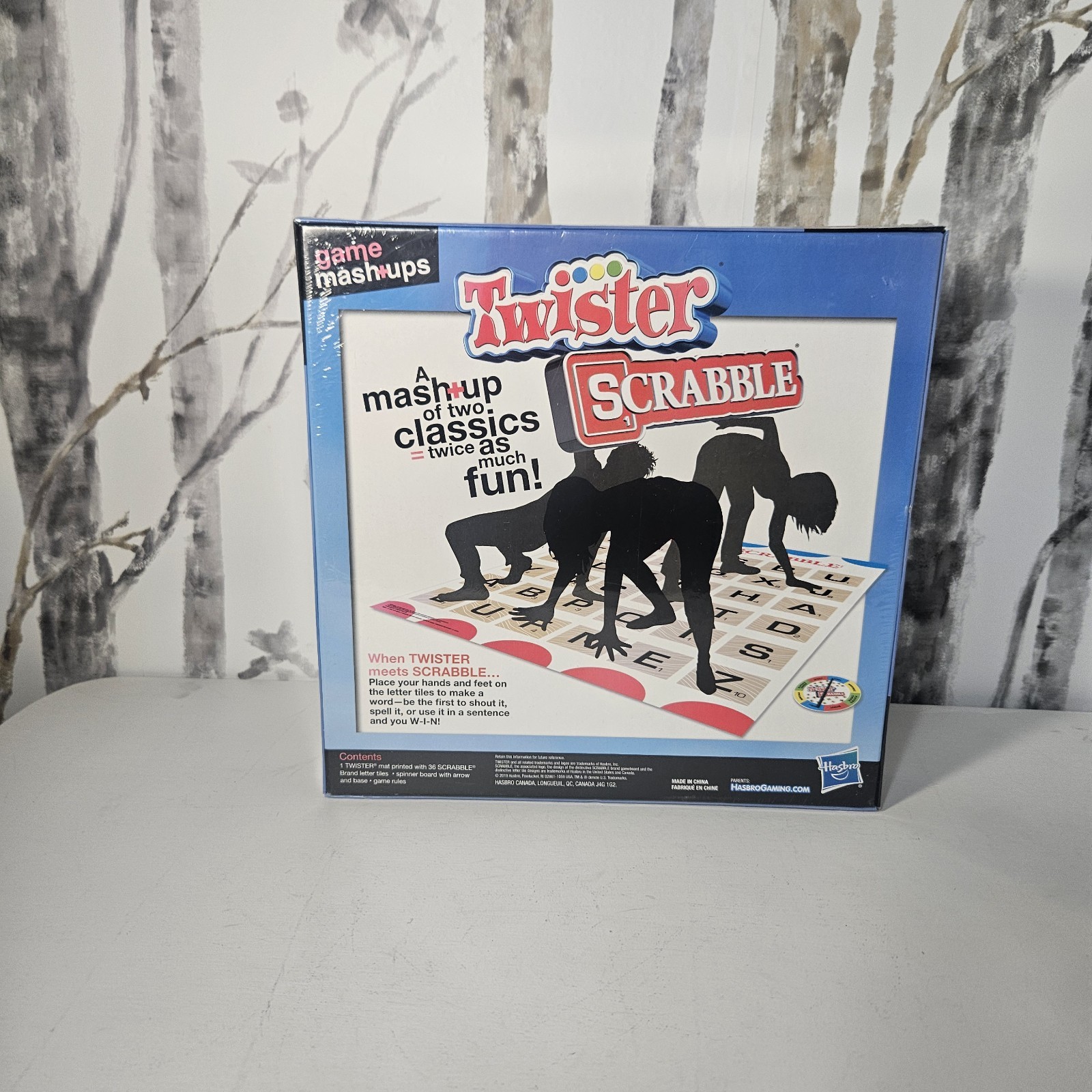 Game Mashups Twister Scrabble Game Brand New Hasbro Family Fun Vacation Sealed