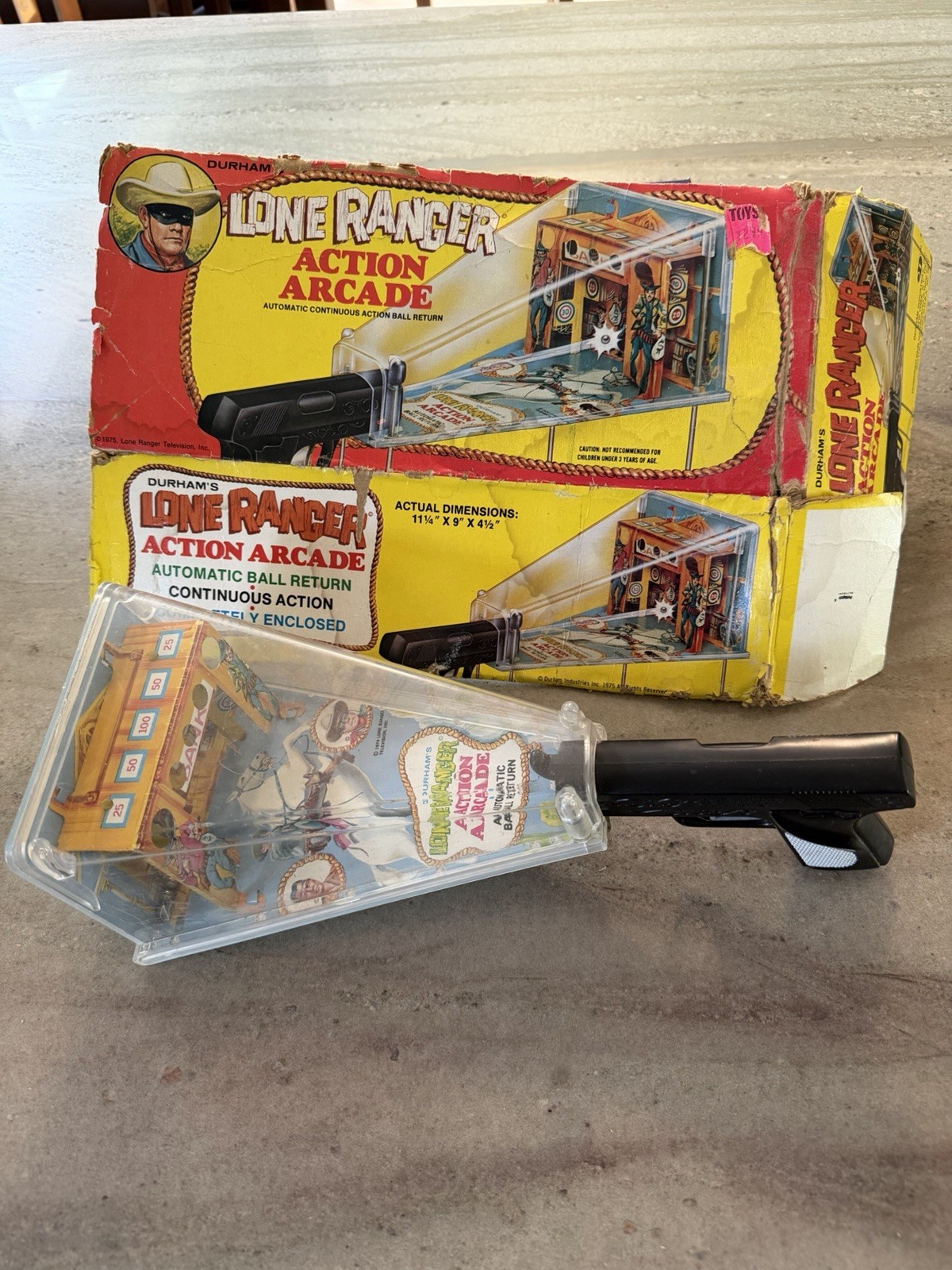 Durham Lone Ranger Automatic Action Arcade Shooting Gallery Game 1974