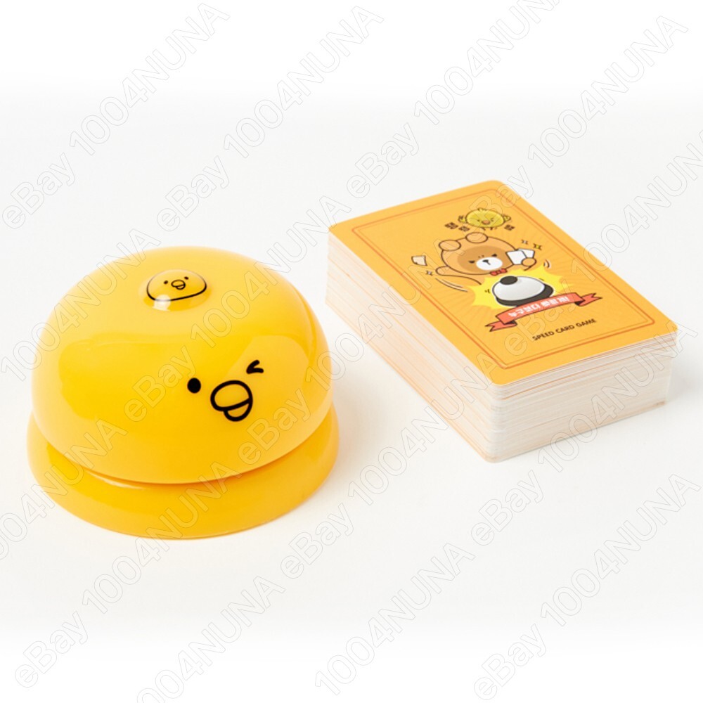 Yellow Chick Bell Halli Galli Board Game Set Character Card Family Party Night