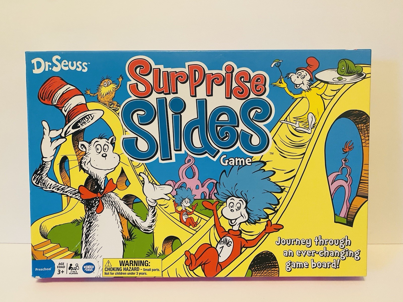 Dr. Seuss Surprise Slides Board Game “Cat in the Hat” by Wonder Forge