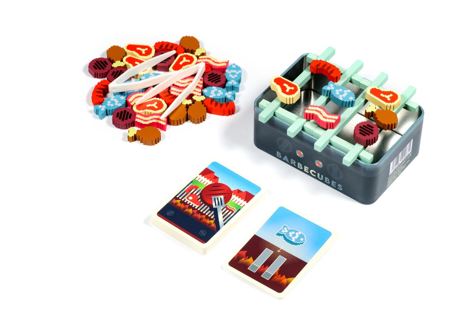 Barbecubes By Alley Cat Games For Ages 6 And Up 2 To 6 Players Fast-Paced Bbq