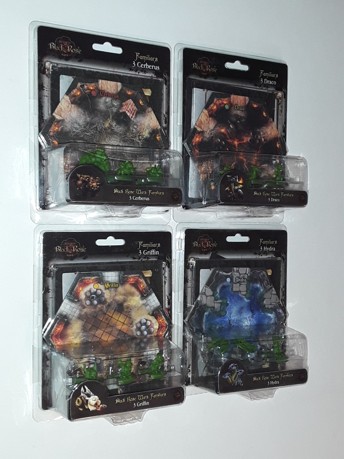Black Rose Wars Familiars Draco/Hydra/Griffin/Cerberus complete set Ludus Magnus