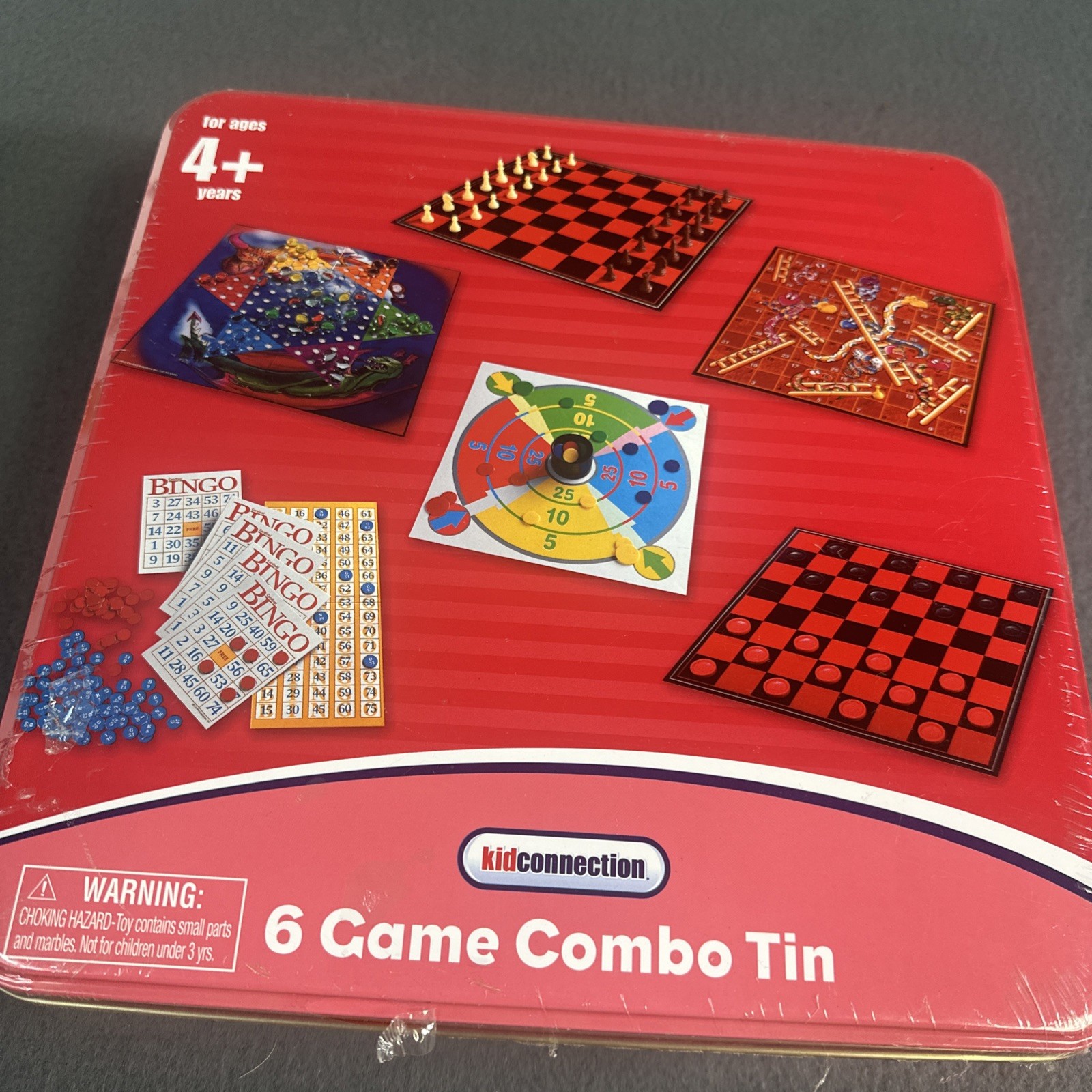 KID CONNECTION – 6 Game Combo Tin – Item #912X – New/Sealed