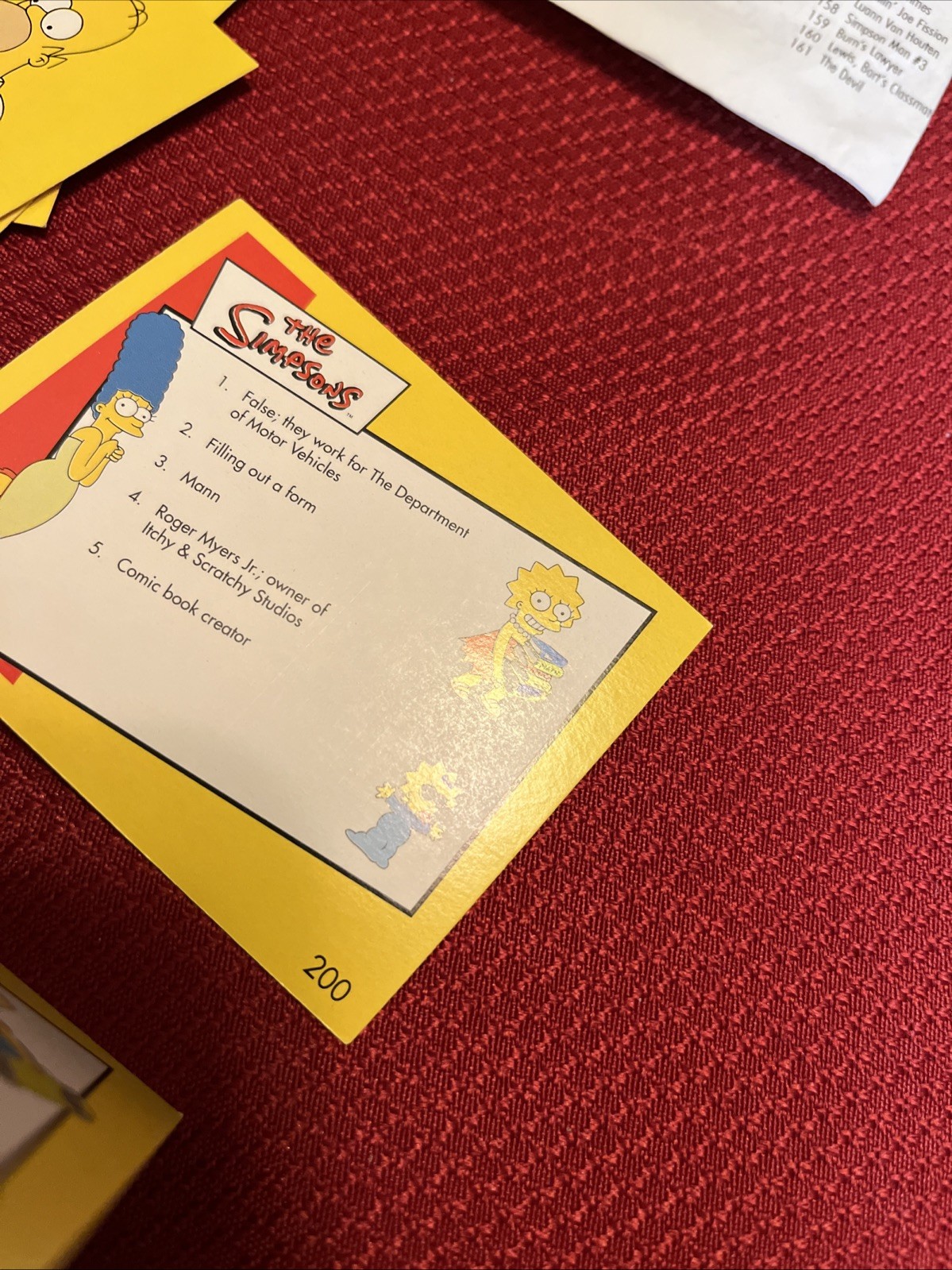 2000 The Simpsons Trivia Game in Collector Tin Complete