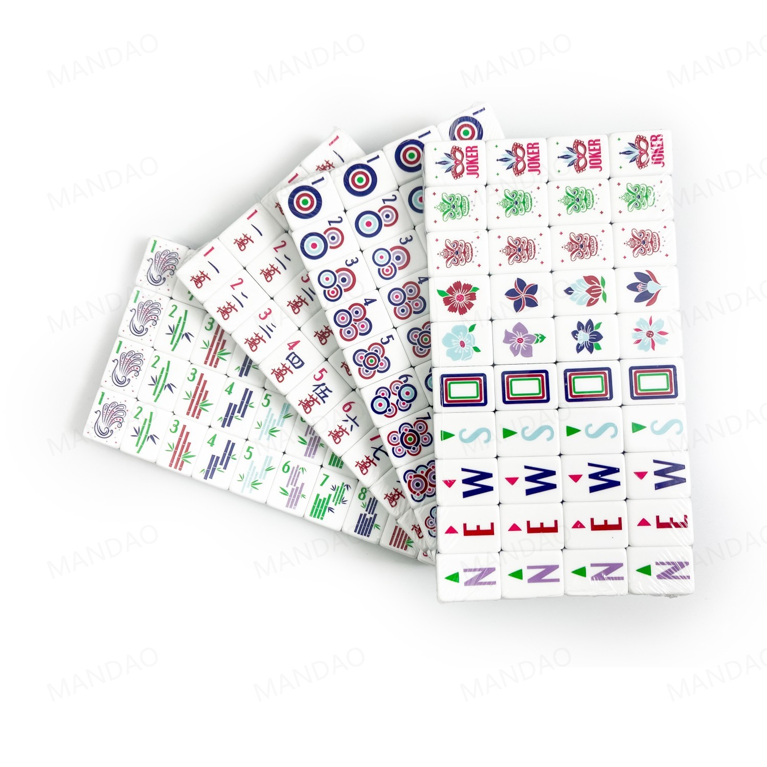 American Mahjong Game Set, 160 Blue Grey Layered Mahjong Tiles, Quick Shipping