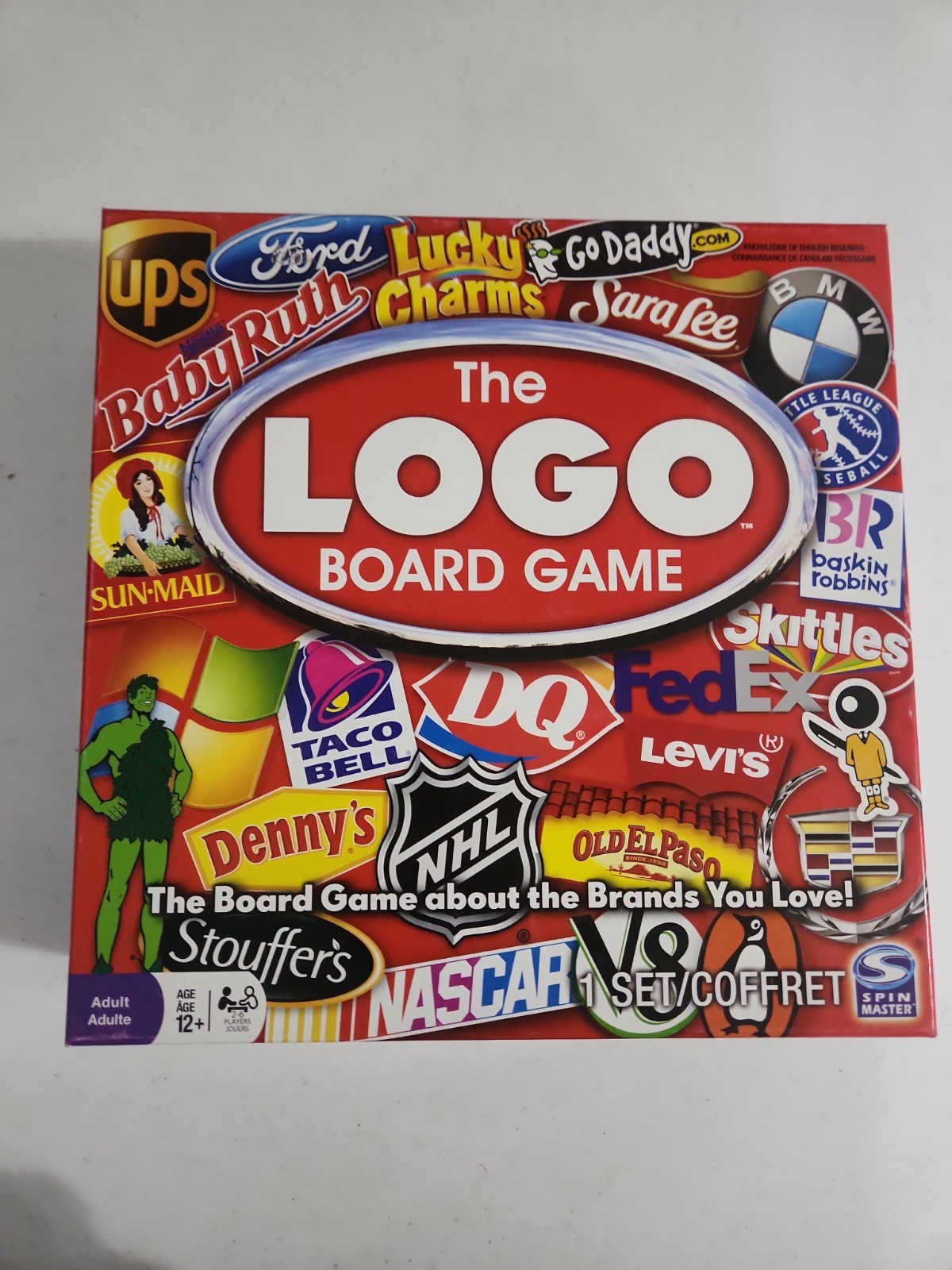 The LOGO Board Game! Trivia about the Brands You Know & Love! Ages 12+ Complete